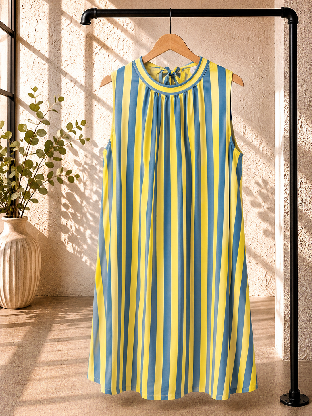 Kleid Elowen Blockstreifen Made in Italy 34-42