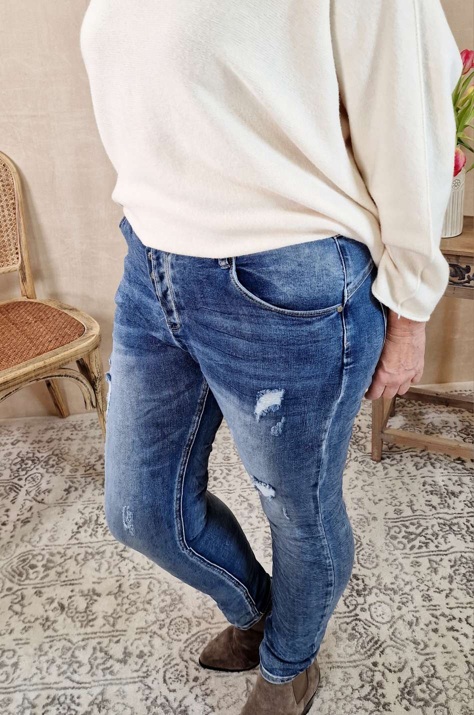 DESTROEYD JEANS MARIE - VARIANTENARTIKEL Denim Hose Skinny Blue Washed out DESTROEYD JEANS MARIE - VARIANTENARTIKEL Denim Hose Skinny Blue Washed out