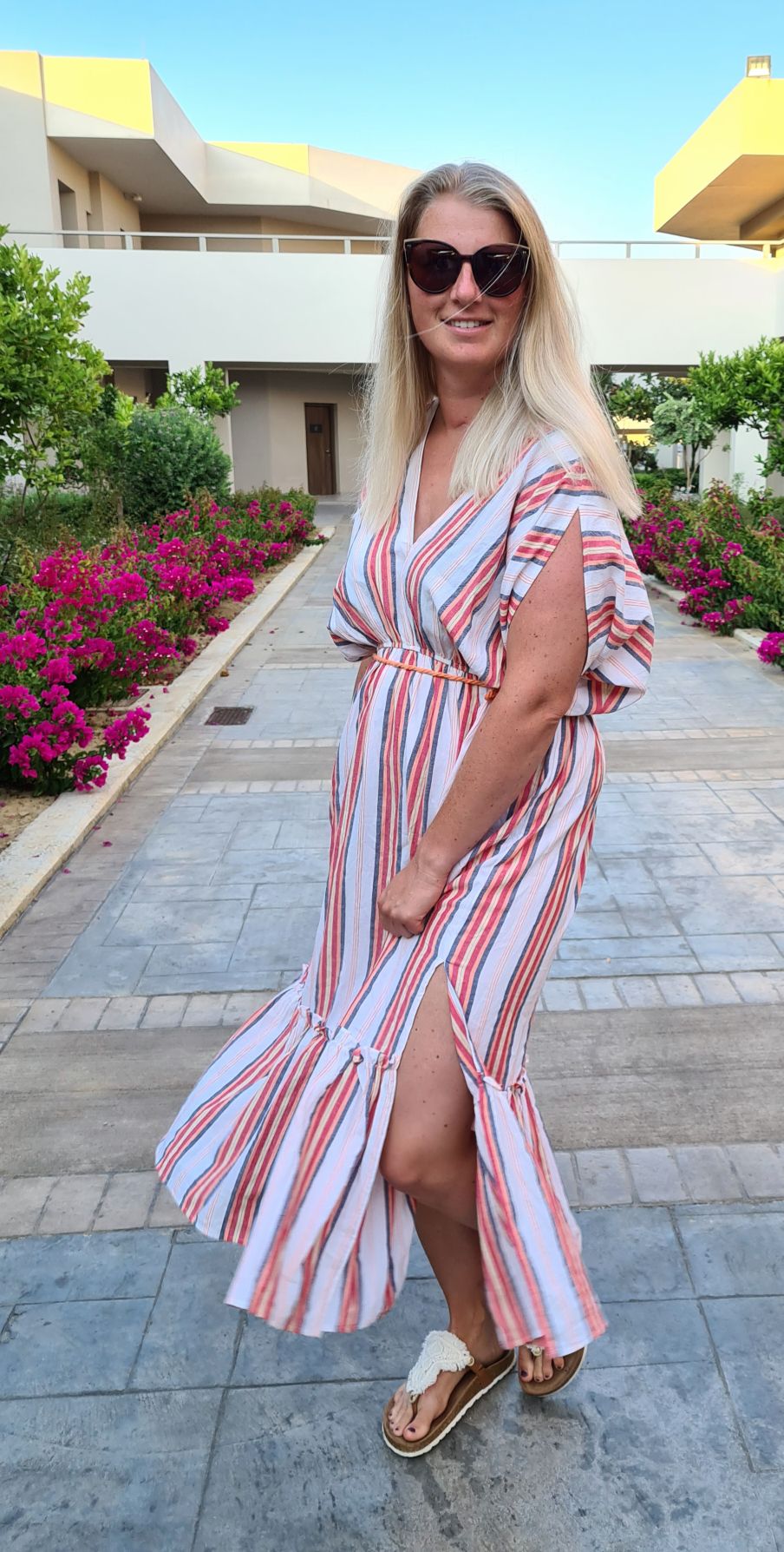 MAXI DRESS RIVA 34-42 Made in Italy Maxi Kleid Sommer Strandkleid MAXI DRESS RIVA 34-42 Made in Italy Maxi Kleid Sommer Strandkleid