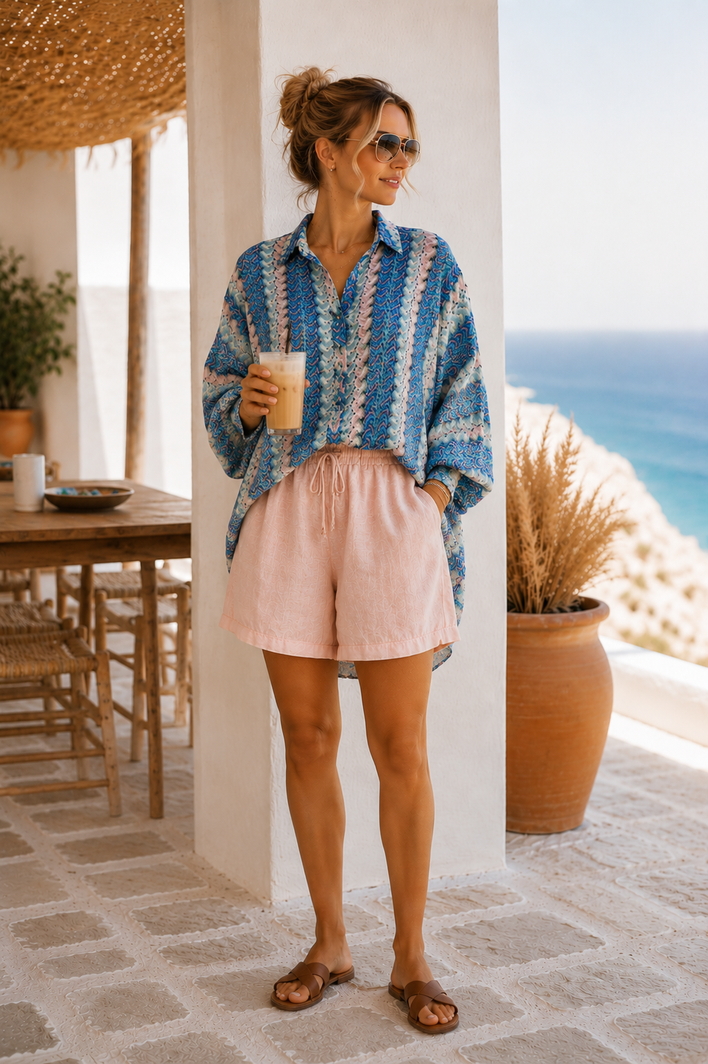 🌺✨ Strick Bluse Carly Multicolor Made in Itlay 34-42/44