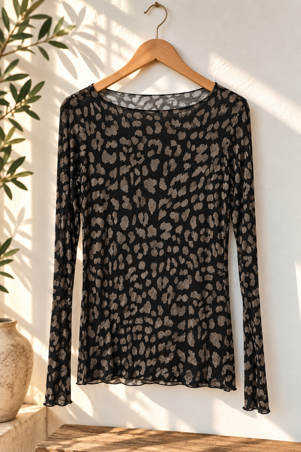 COMFY STRETCH LANGARM SHIRT LEO Made in Italy Gr. 34 - 38 SL0111 Cashmere