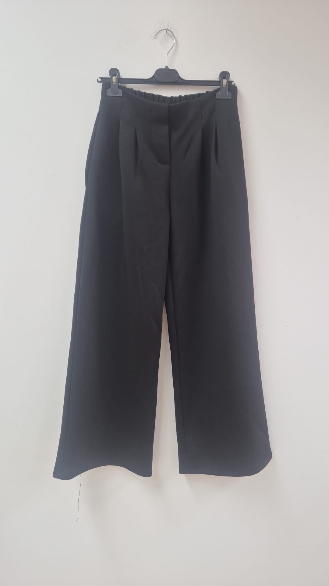 Hose Wide-Leg Butterweich mit Bundfalten HO0020 I Made in Italy 34-42/44