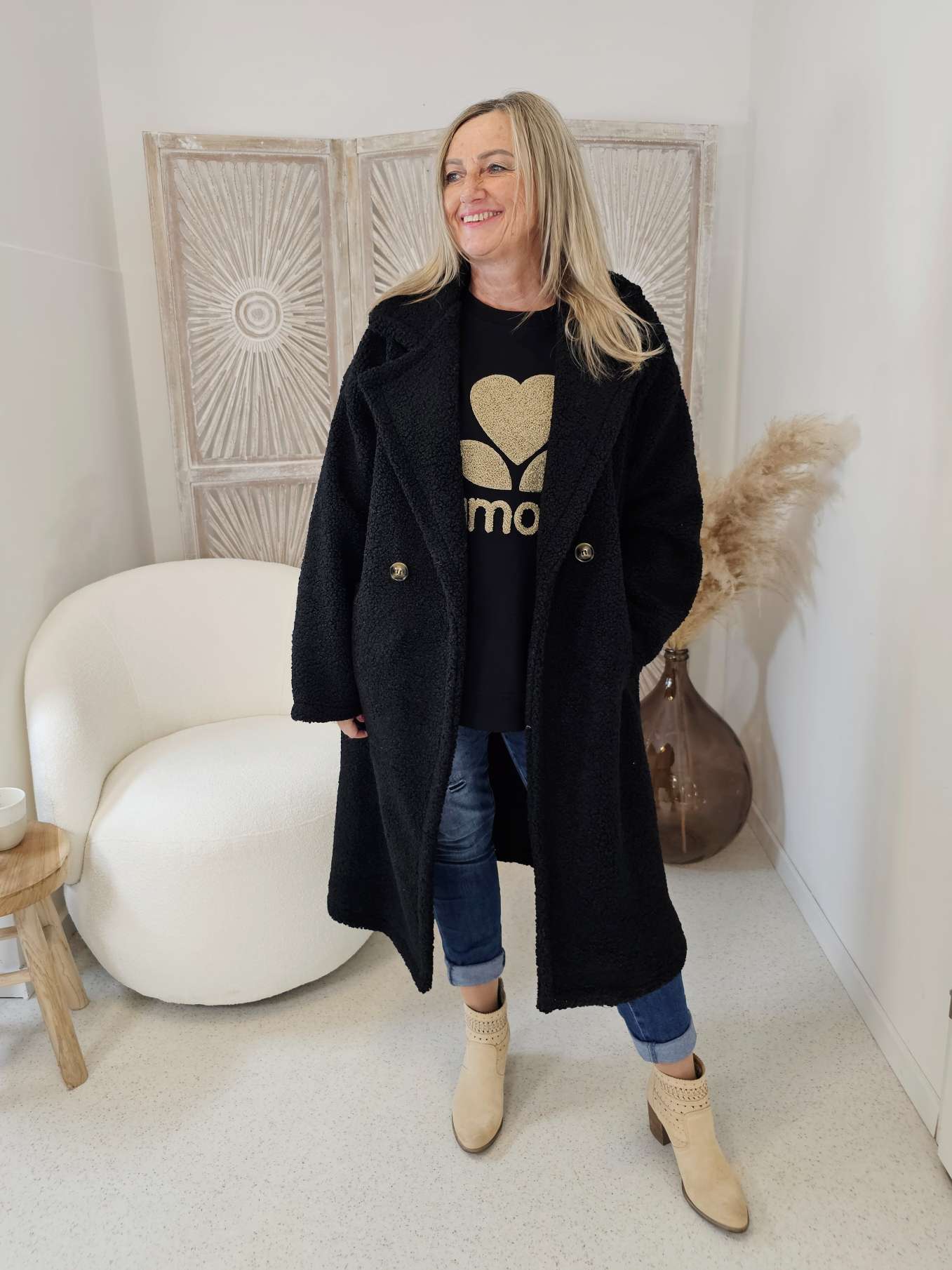 TEDDY MANTEL MOLLY Made in Italy 34 - 42/44  COAT Wintermantel