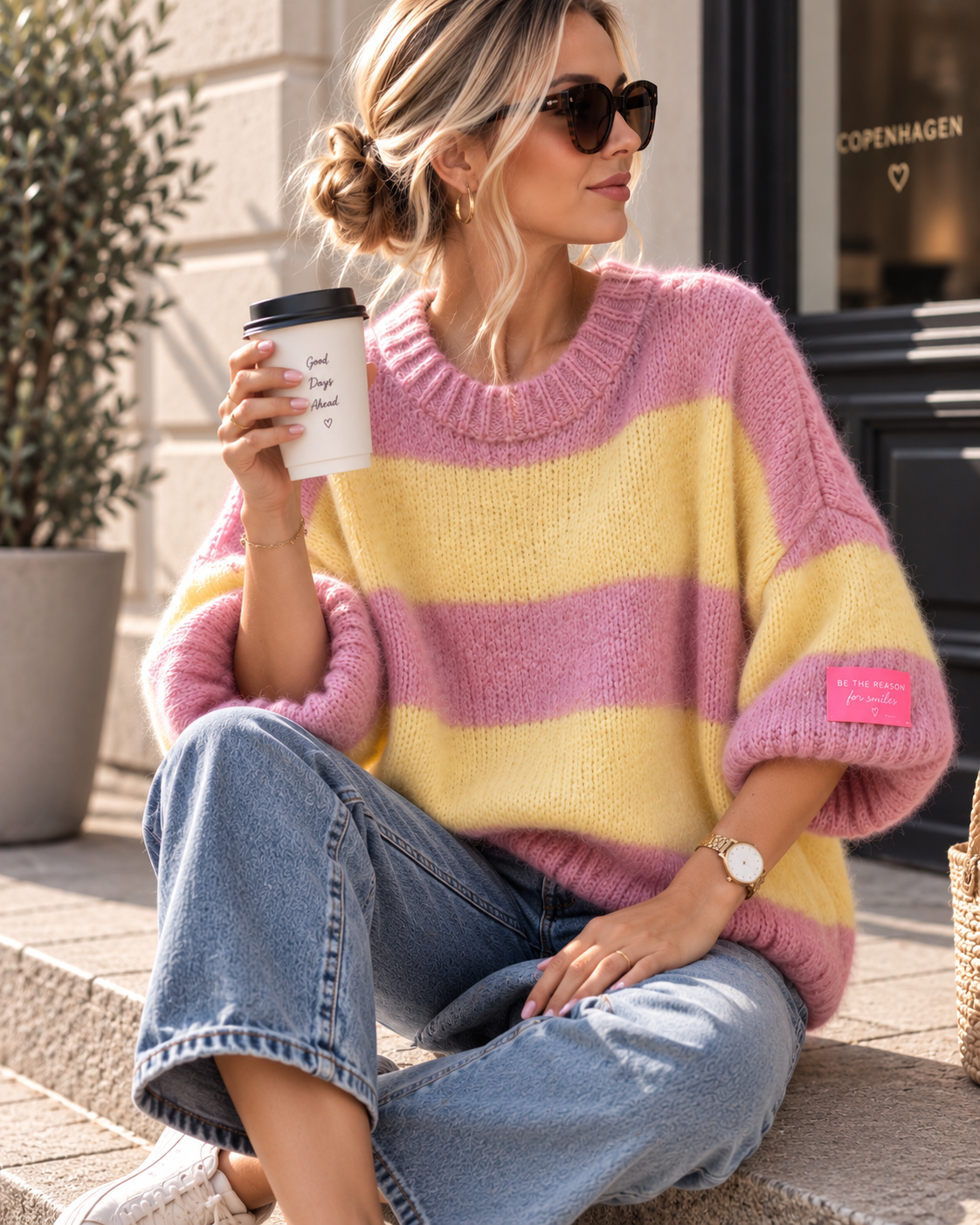 Kuschelpullover SP0082 – Made in Italy Gr. 34-42 Strick Pullover
