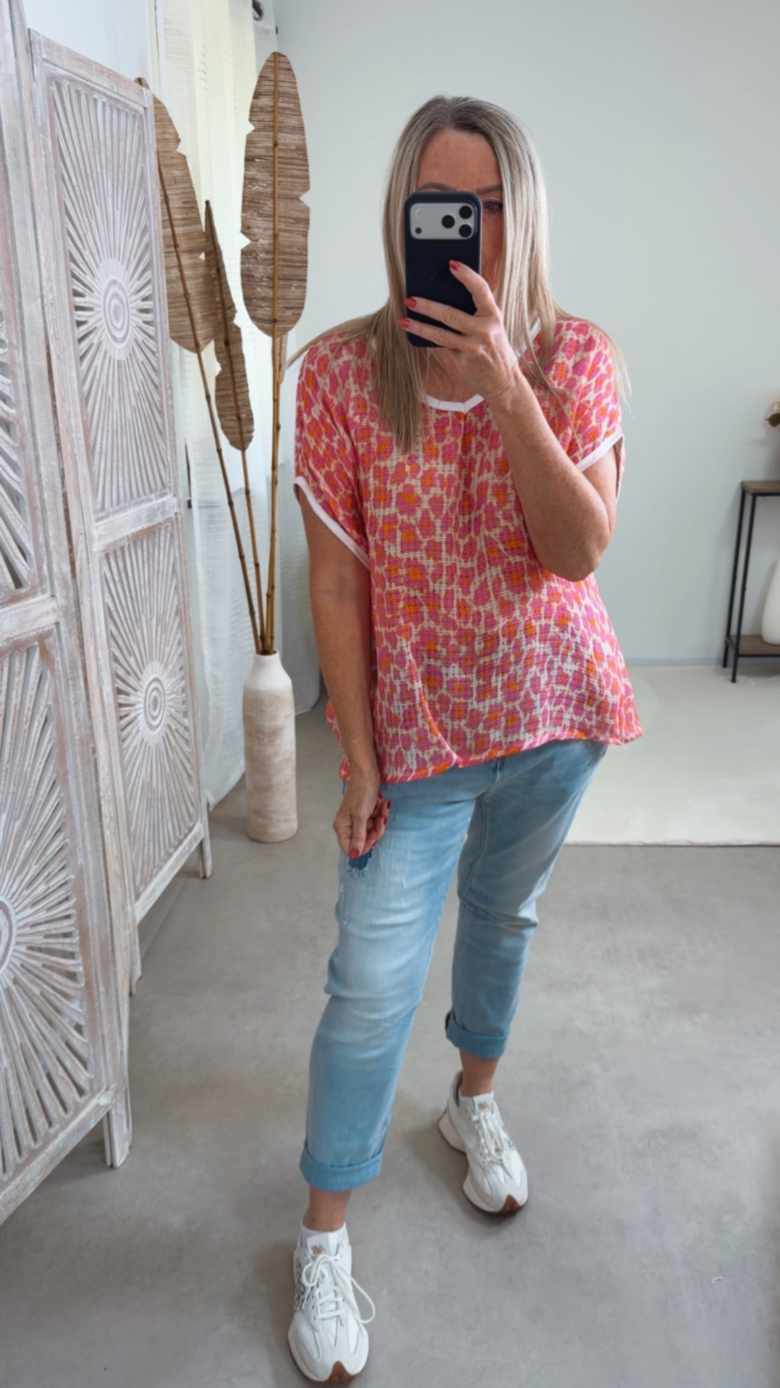 Leo-Shirt „Sambia“ – Made in Italy 🌸 Größe 34 bis 40/42