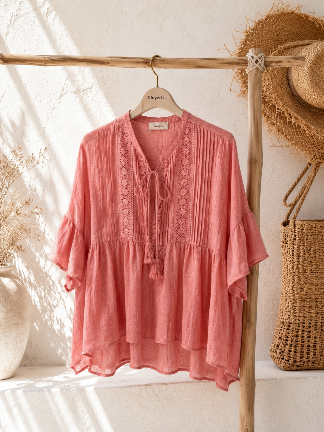 Bluse Aurora – romantische Leichtigkeit für den Sommer Gr. 34- gute 44