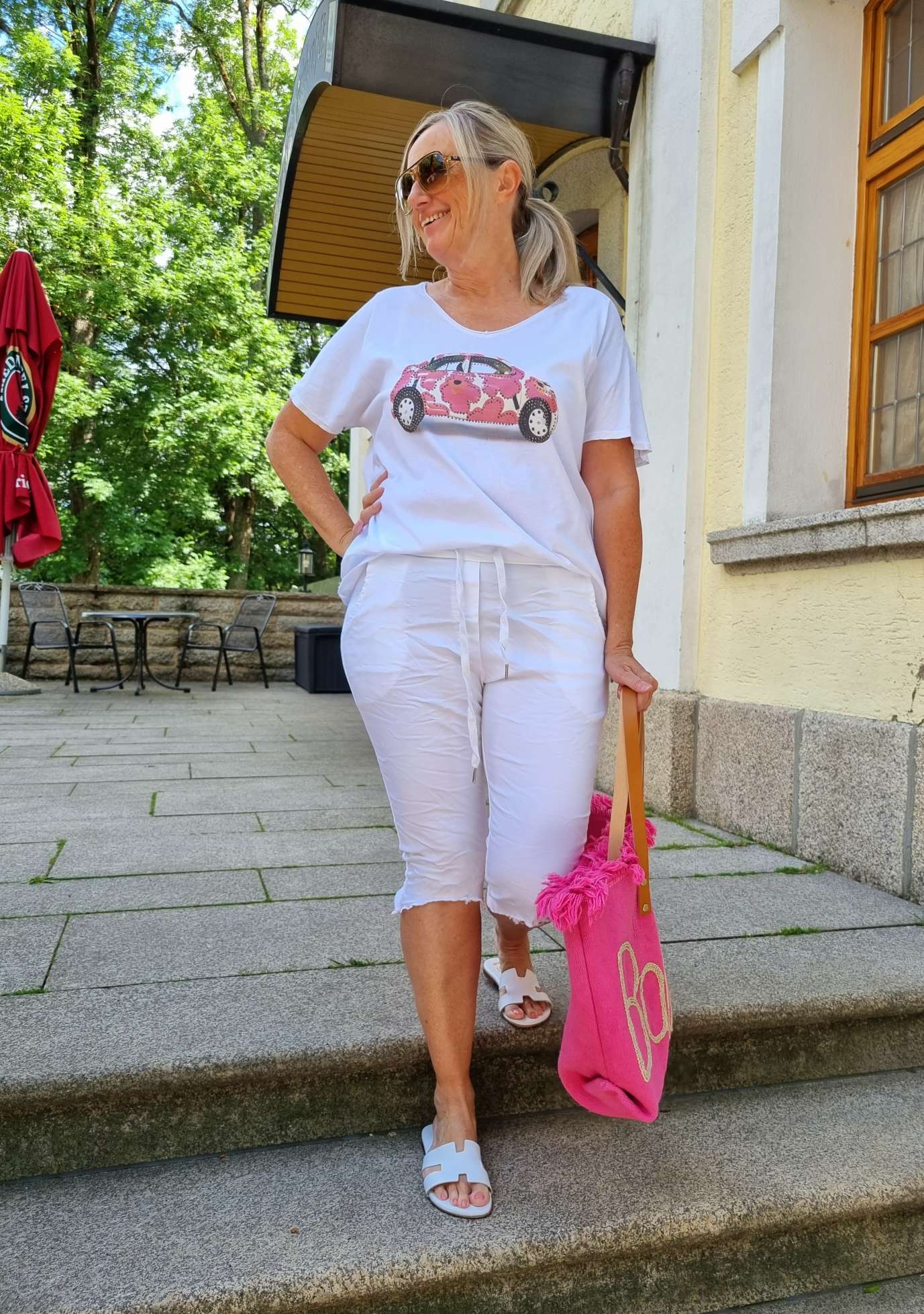 JOGPANT SHORTS VALERIE WEISS 34-40 Made in Italy PANT kurze Hose Sommerhose Bermuda JOGPANT SHORTS VALERIE WEISS 34-40 Made in Italy PANT kurze Hose Sommerhose Bermuda