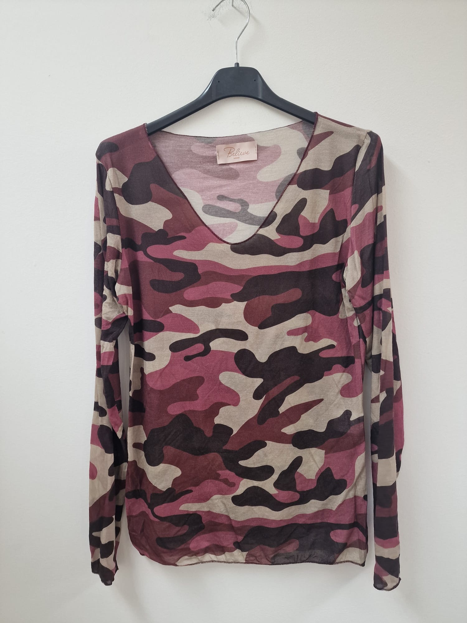 Cashmere-Shirt Camouflage – Made in Italy CS0088| bis ca. Gr. 42
