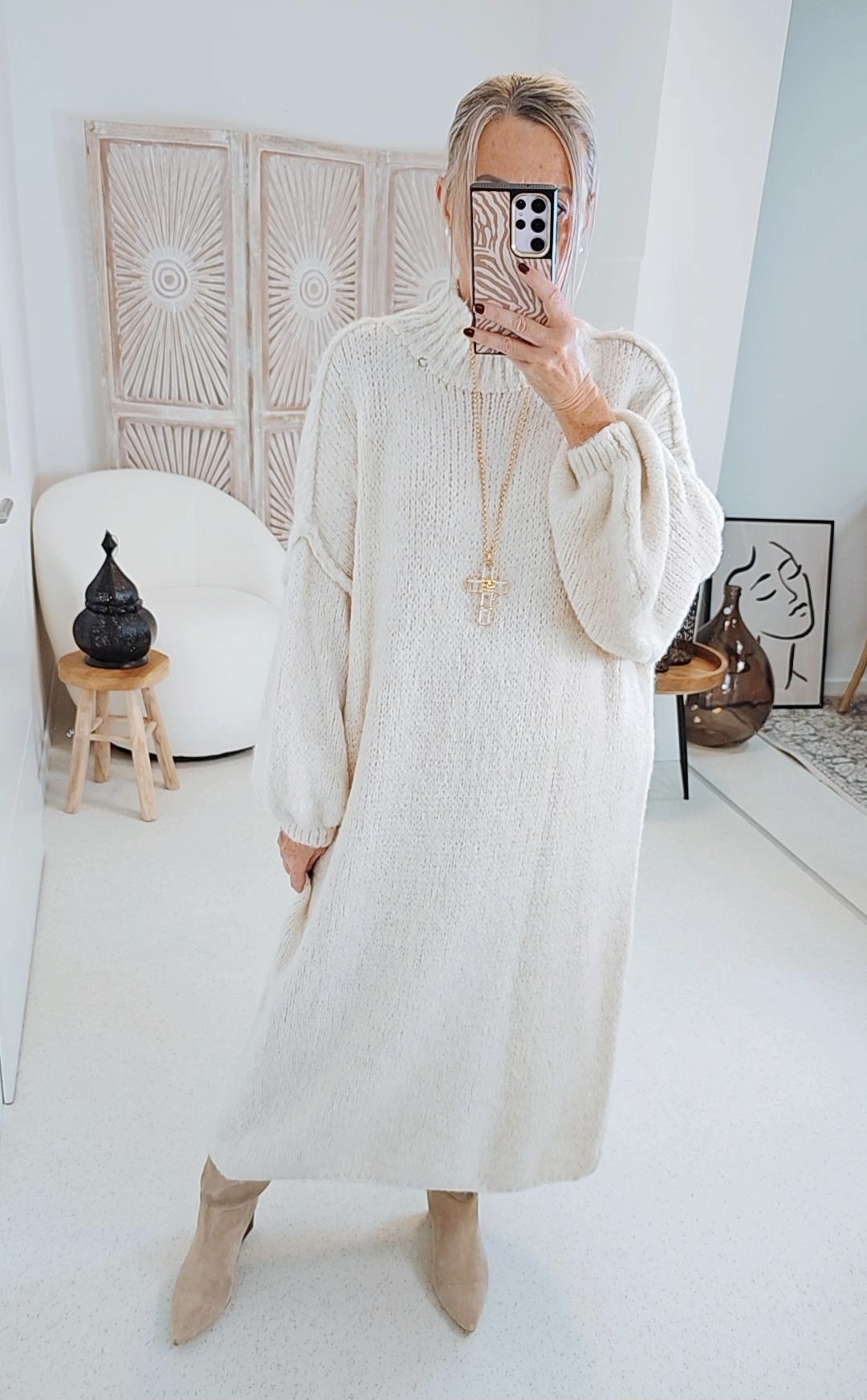 OVERSIZE KNIT KLEID FIONA Made in Italy 34-48/50 