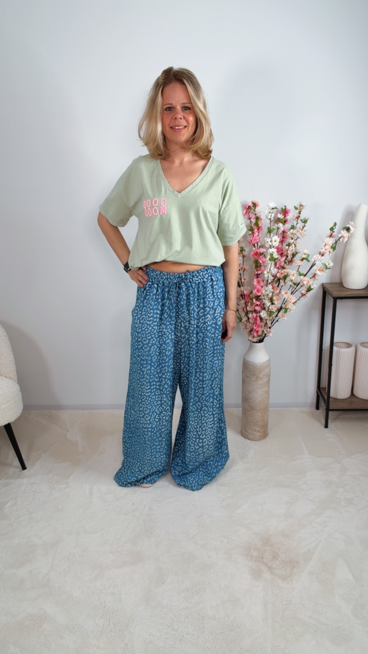 💚✨ T-Shirt Isaluna Good Mood Made in Italy 34-40/42