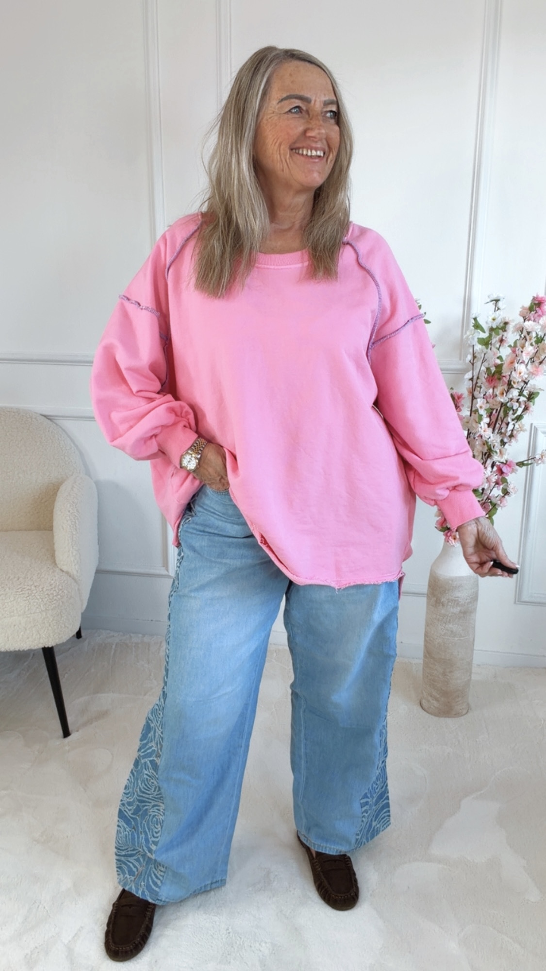 OVERSIZE SWEATER JOYCE  Made in Italy 36 - 46