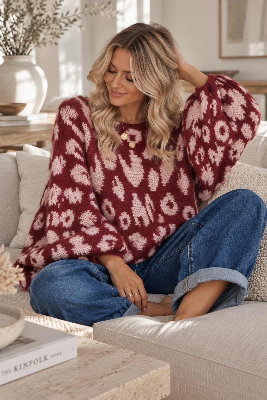 Strickpullover Leo-Look – Fledermaus-Style | Made in Italy | One Size bis ca. Gr. 44 | SP0086 Strick Pullover