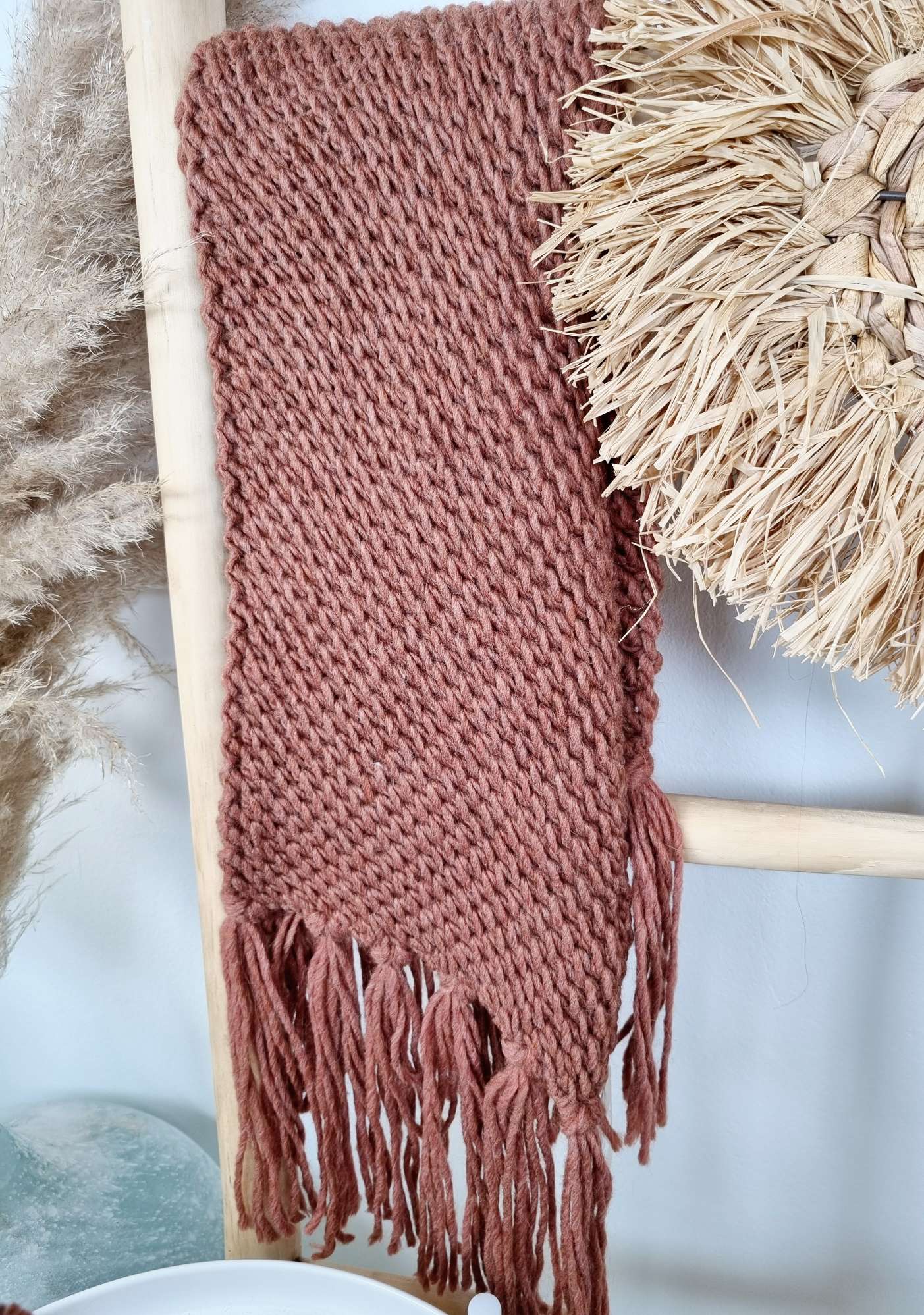 EDLER SCHAL SCARF GIADA ROST Made in Italy kuscheliger weicher Strick Schal Fransen EDLER SCHAL SCARF GIADA ROST Made in Italy kuscheliger weicher Strick Schal Fransen