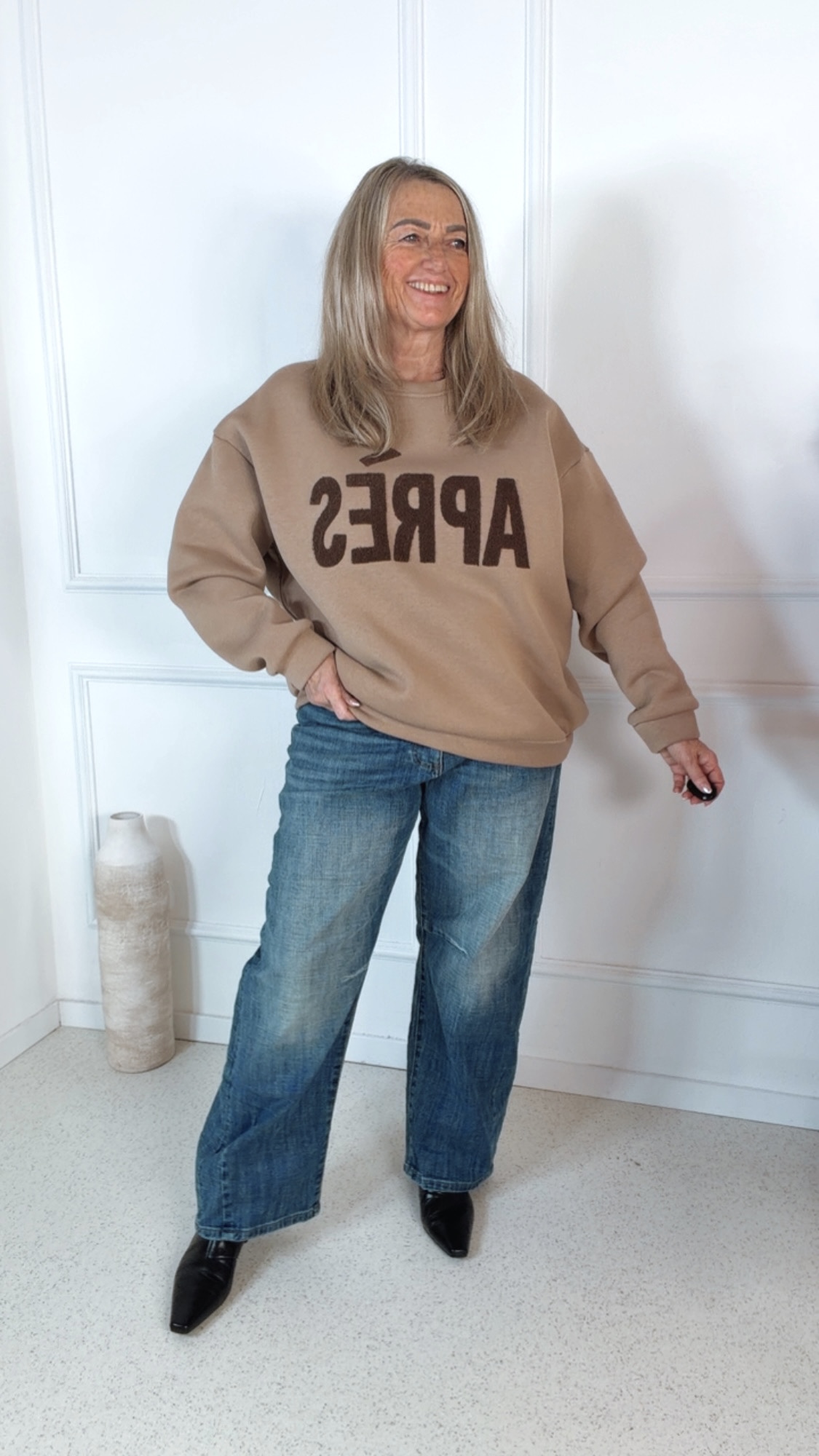 BASIC SWEATER APRES Made in Italy 36 - 42 Pullover