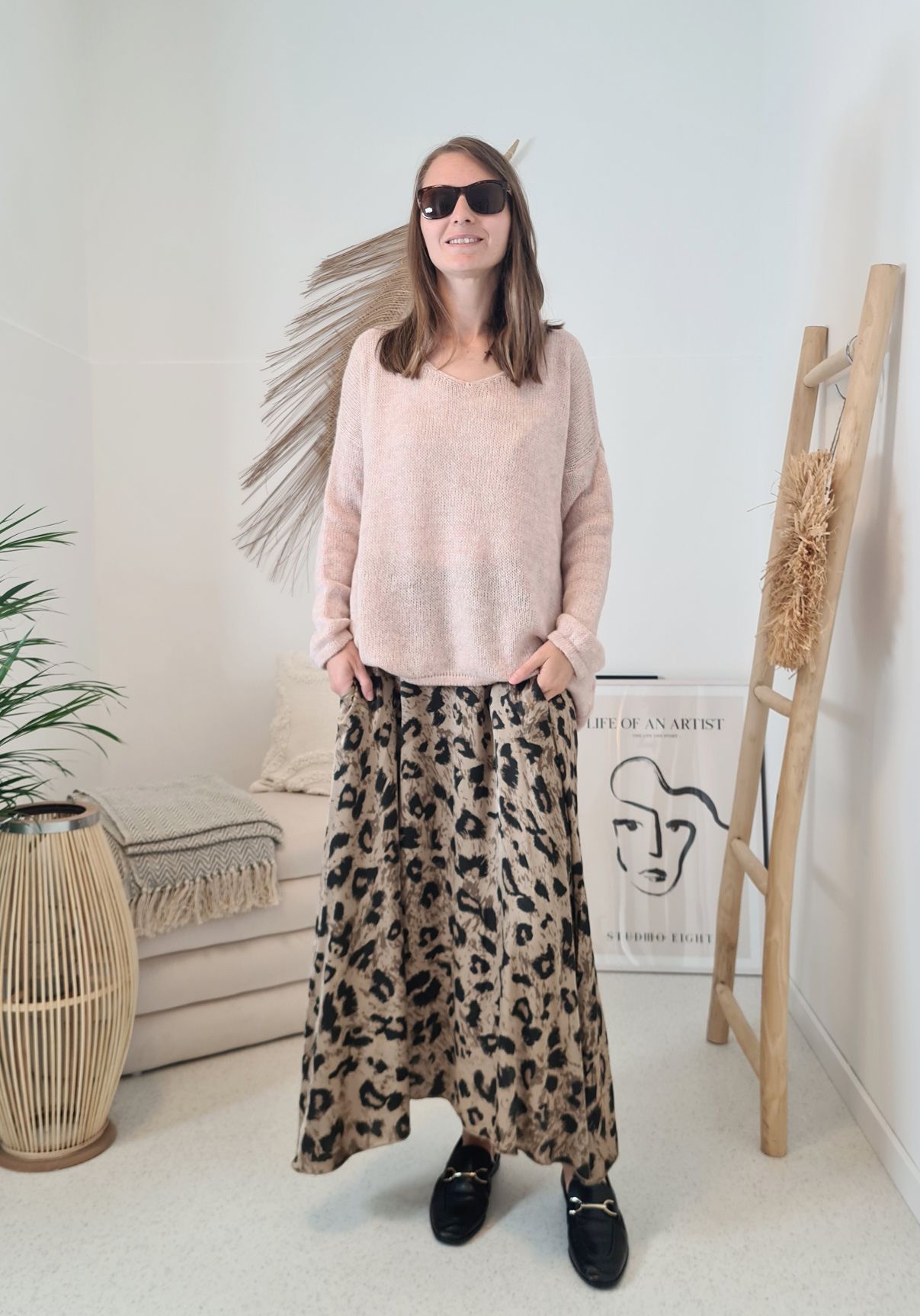 OVERSIZE KNIT SWEATER CARO ROSA edler Strickpullover Pullover 34-42/44 Vokuhila Made in Italy OVERSIZE KNIT SWEATER CARO ROSA edler Strickpullover Pullover 34-42/44 Vokuhila Made in Italy