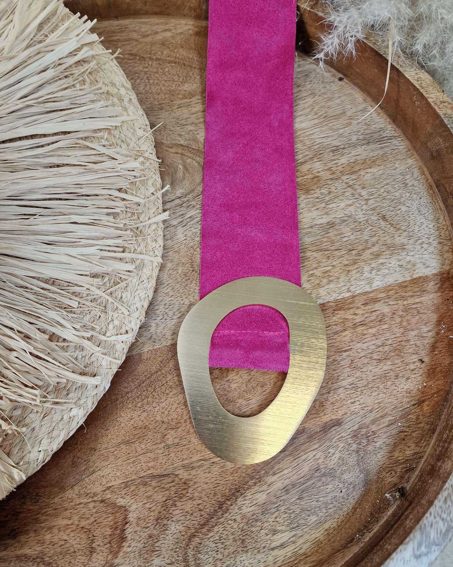 BELT WILDLEDER GÜRTEL MICHAELA PINK Echt Leder Gürtel Ledergürtel Wildledergürtel