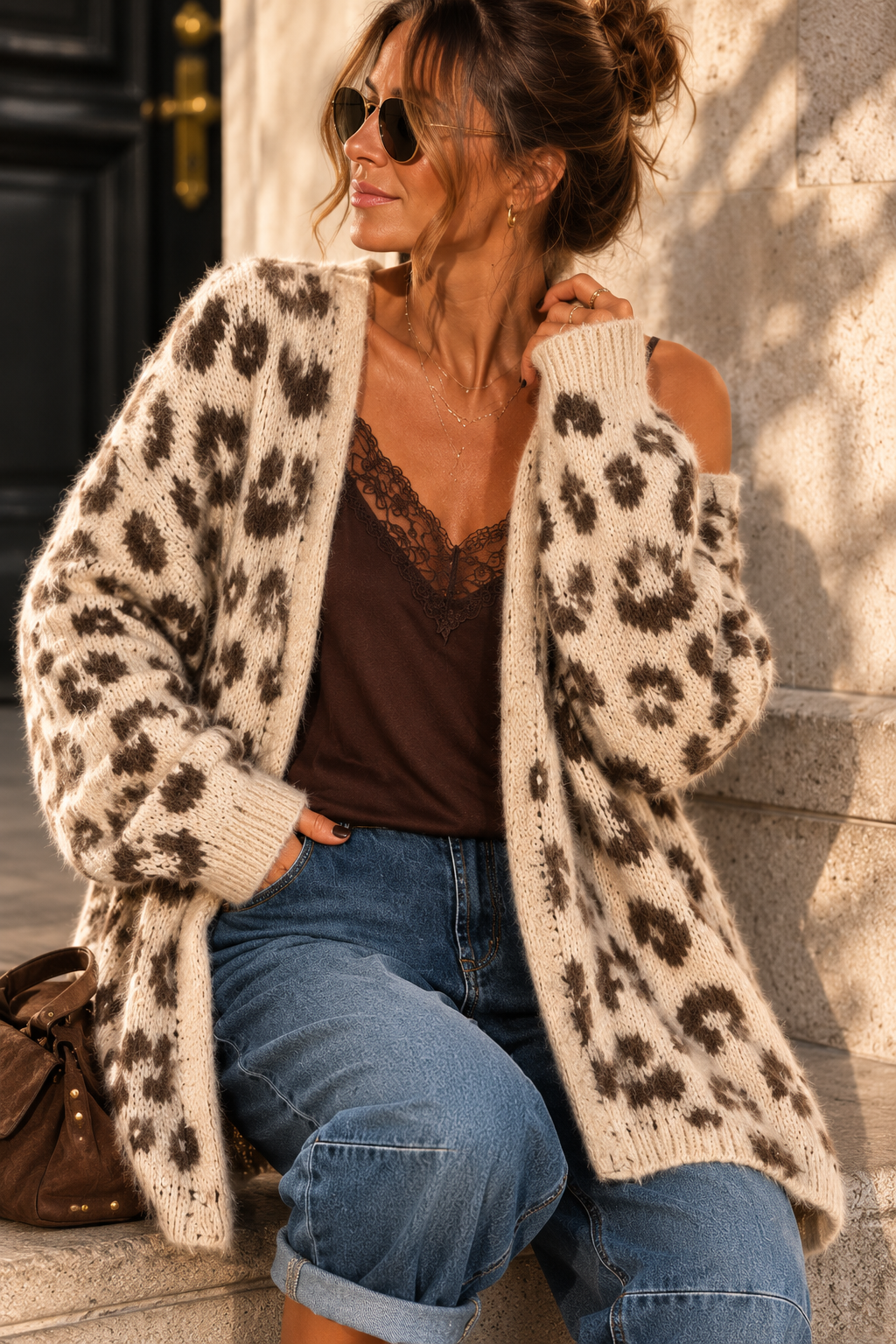 Cardigan Leo Kuschelig I Strickjacke I NO.SJ0023 I Made in Italy 34-44/46