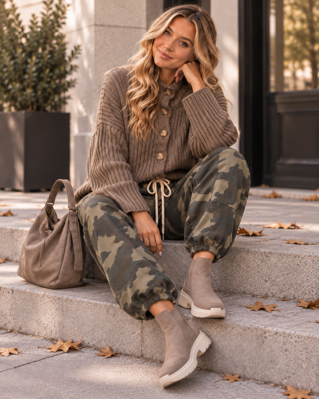 Cozy Strickjacke mit Knopfleiste I SJ0151 I 34-44 I Made in Italy
