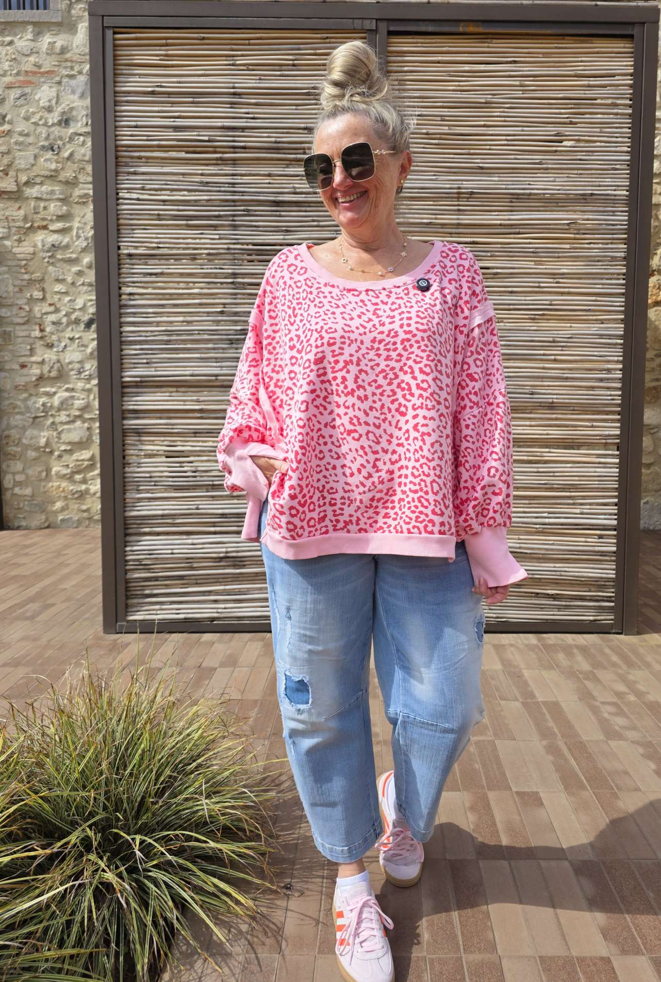 OVERSIZE SWEATER CARLOTA LEO Made in Italy 34-44/46