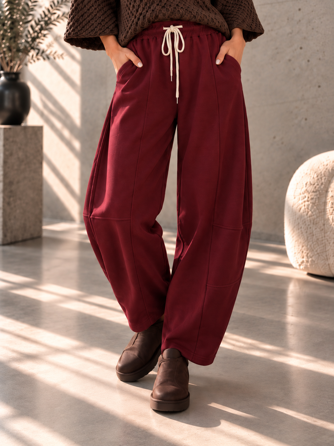 Ballon-Jogpant Amaris – lässige Basic Pants für jeden Tag Made in Italy 34-42/44