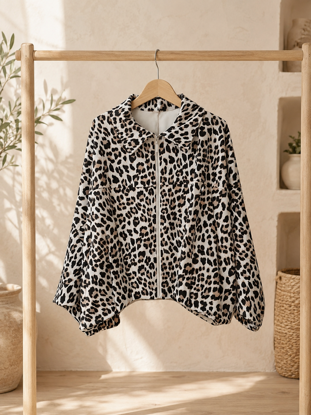 Jacke Elvara Leo mit Fledermausärmeln Made in Italy 34-42/44