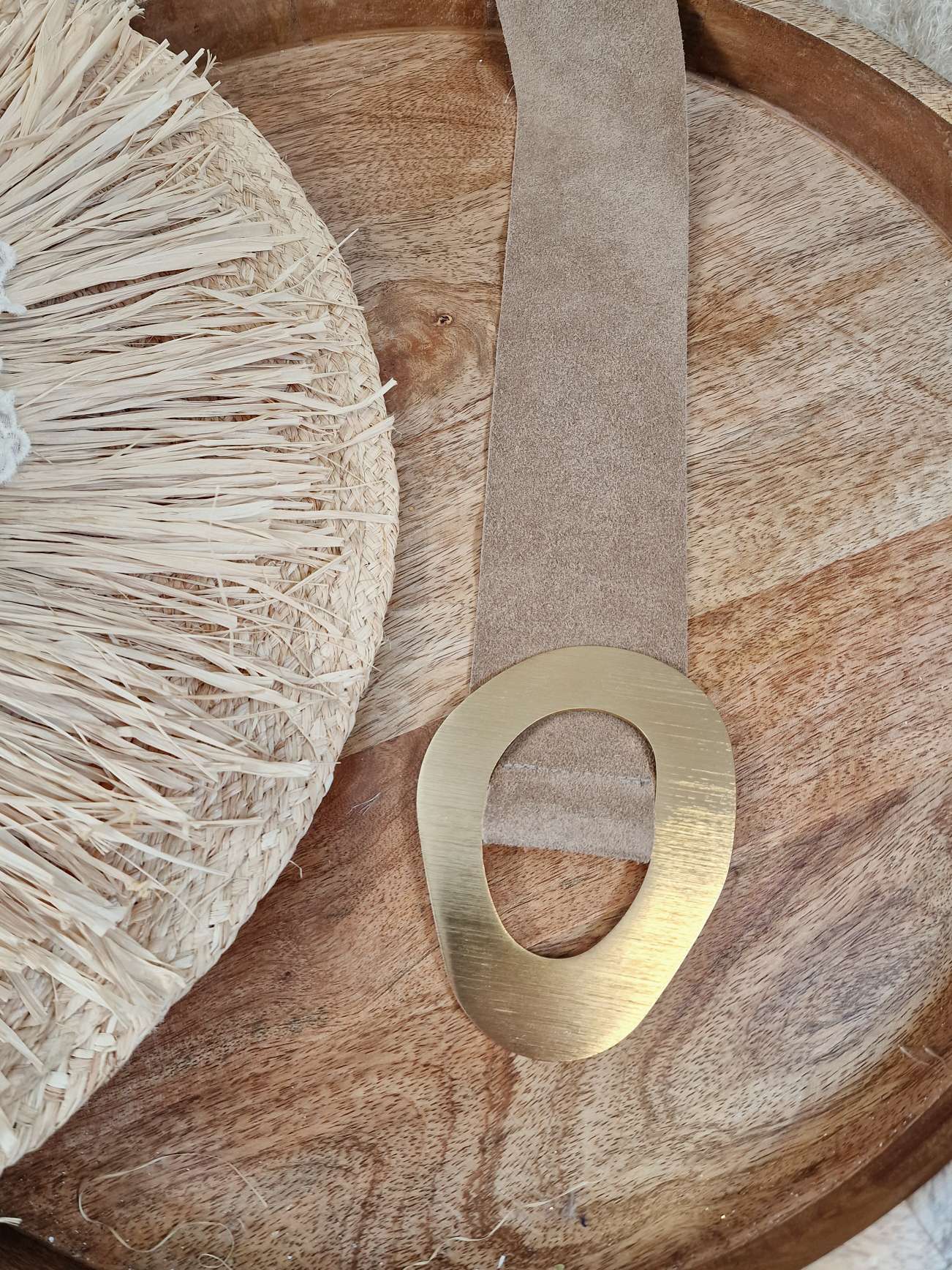 BELT WILDLEDER GÜRTEL MICHAELA TAUPE Echt Leder Gürtel Ledergürtel Wildledergürtel