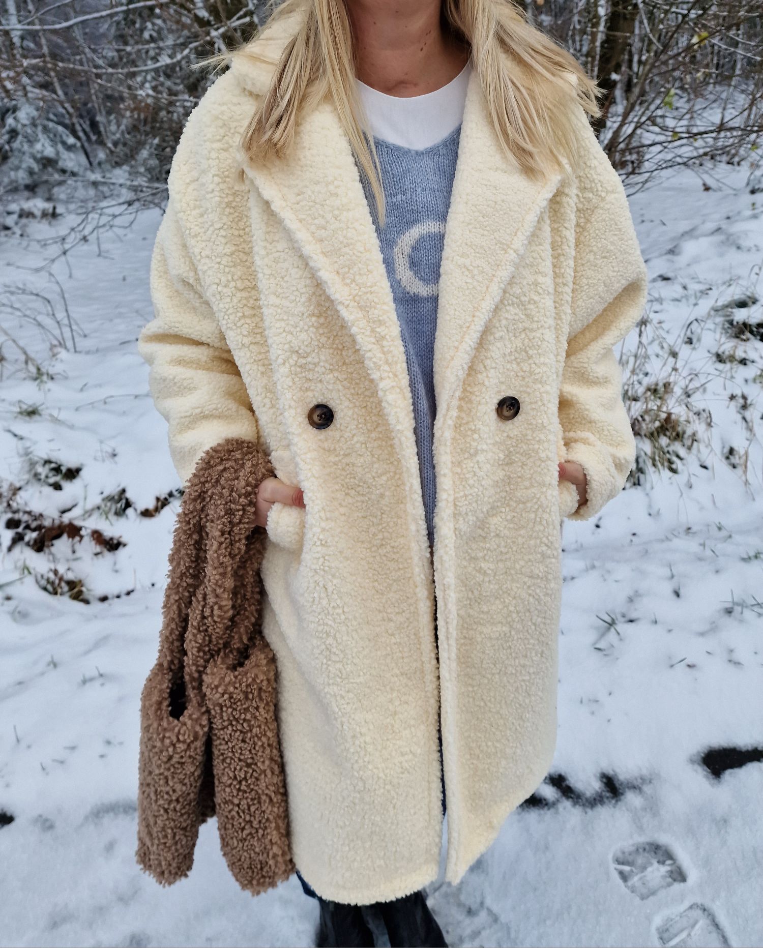TEDDY MANTEL NEAPEL CREME 34-42 Made in Italy Winter Mantel COAT TEDDY MANTEL NEAPEL CREME 34-42 Made in Italy Winter Mantel COAT