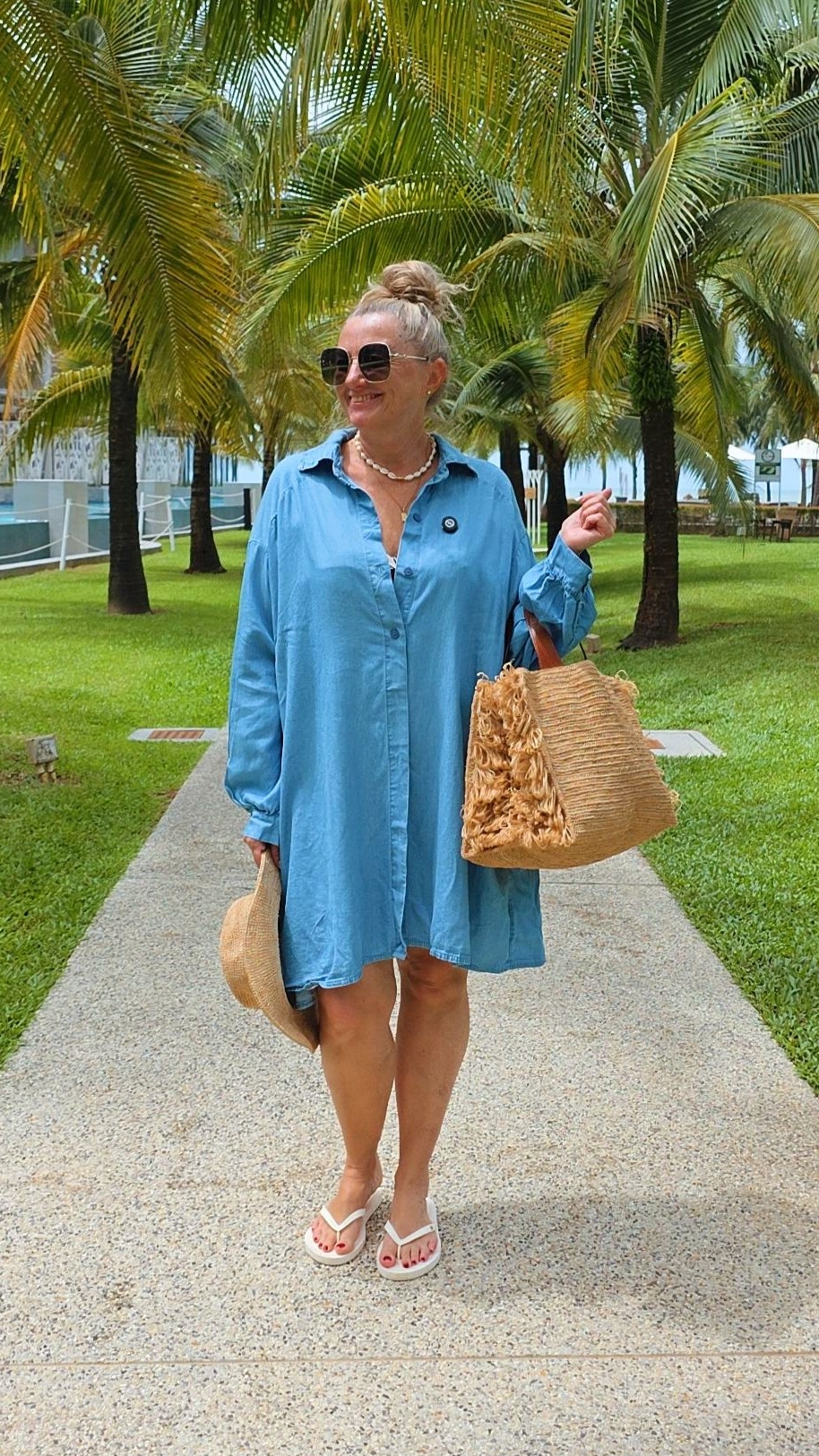 KIKI DENIM BLUSE Made in Italy 34-48/50 Lyocell