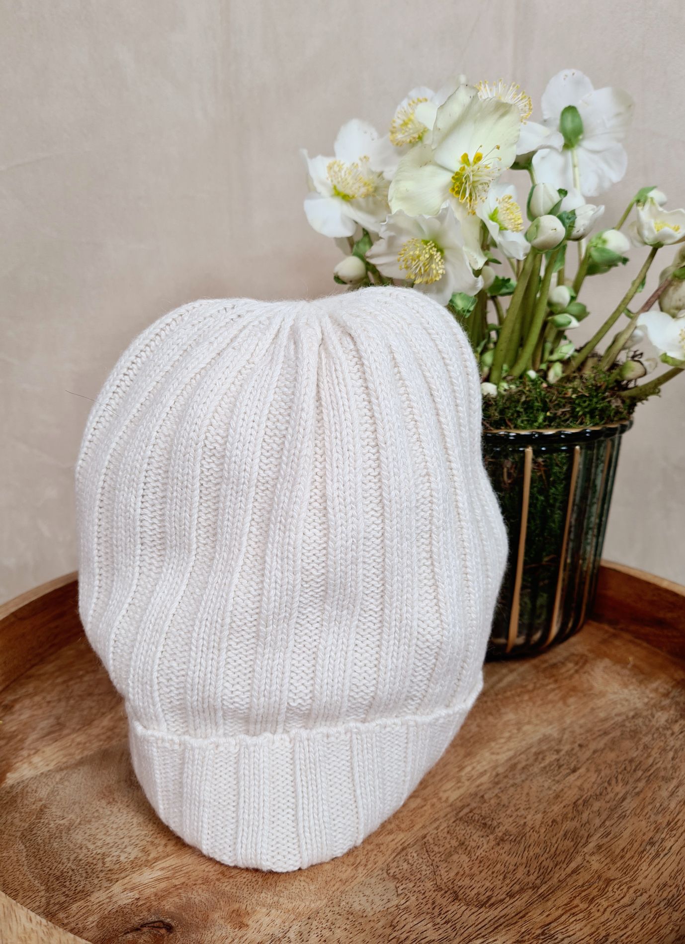BASIC BEANIE ALASKA CREME Wintermütze Made in Italy Ripp Strick Mütze verschiedene Farben BASIC BEANIE ALASKA CREME Wintermütze Made in Italy Ripp Strick Mütze verschiedene Farben