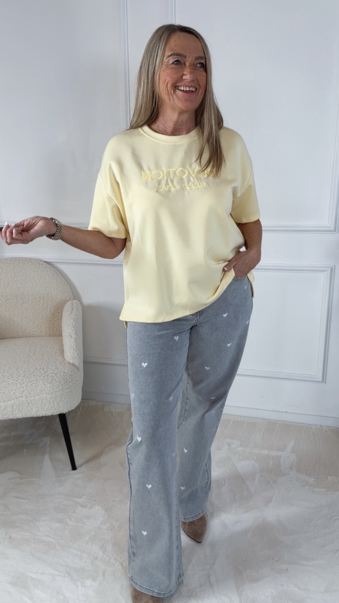 SWEATER KURZARM DEVOTION Made in Italy 36 - 42 Butterstoff