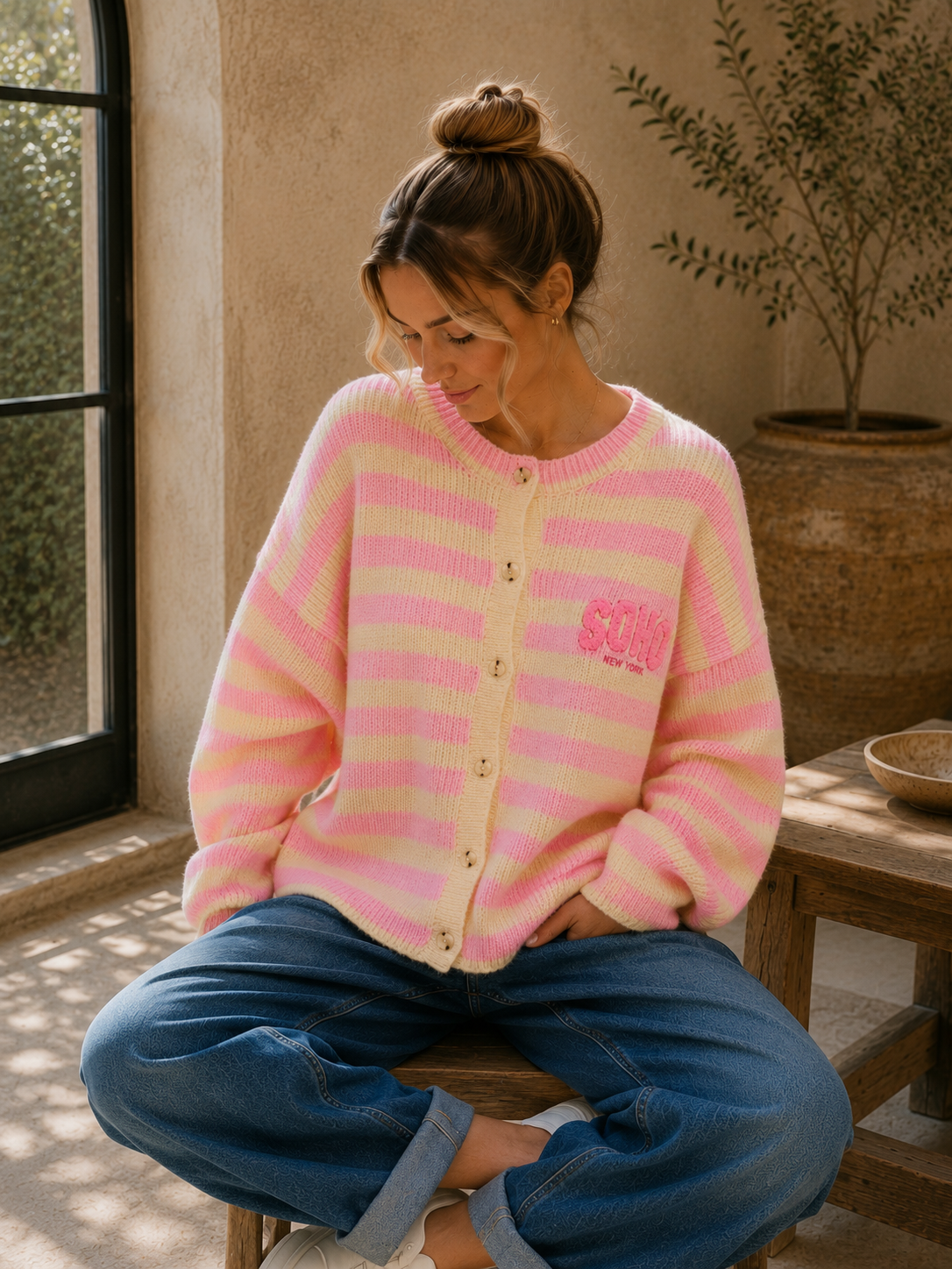 Strickjacke Yara - SOHO Stripes Made in Itlay 34-40/42 Cardigan