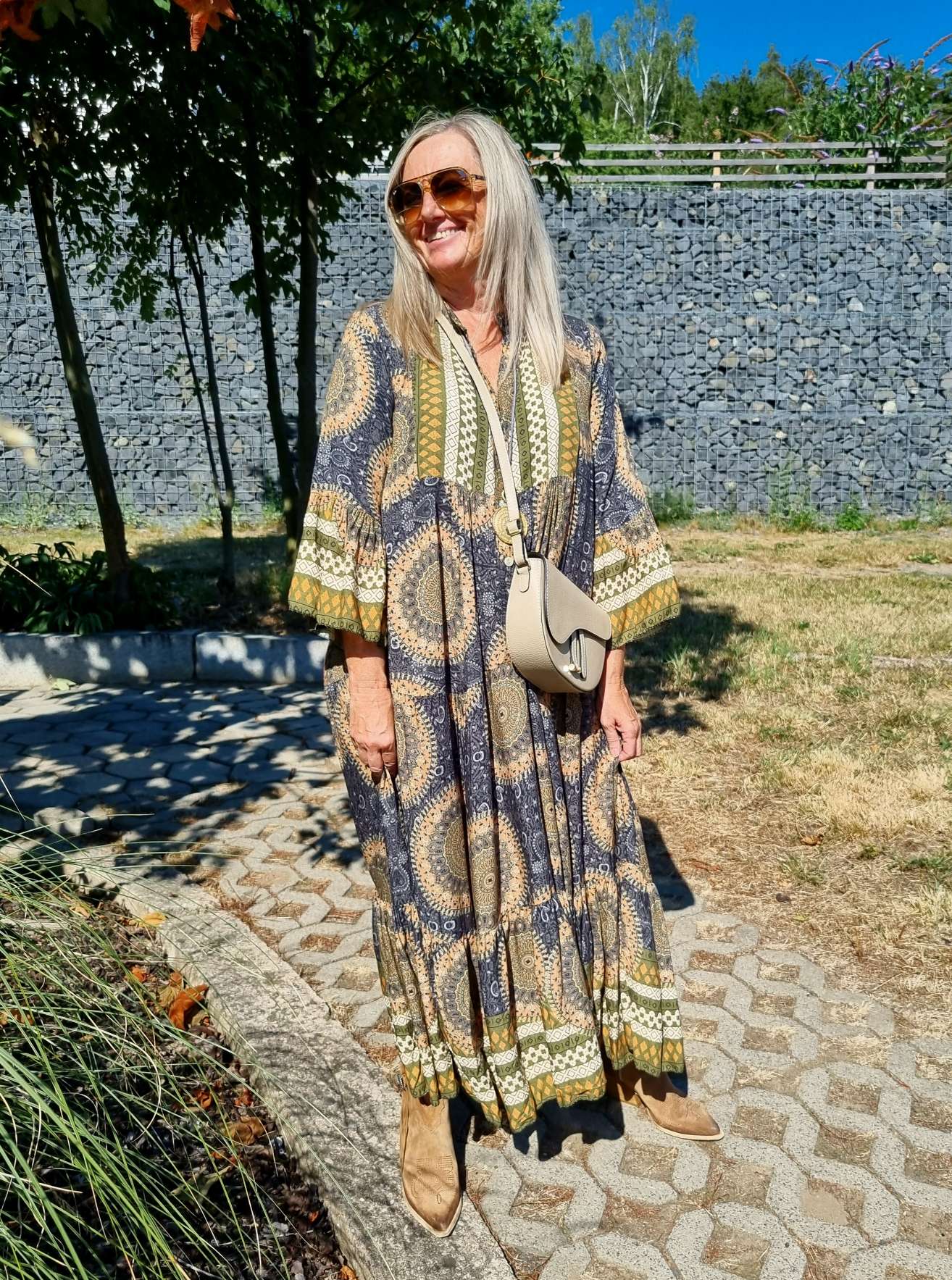 MAXI TUNIKA DRESS MICAELA BLACK KHAKI 34-42 Made in Italy langes Kleid Hängerchen Tunikakleid MAXI TUNIKA DRESS MICAELA BLACK KHAKI 34-42 Made in Italy langes Kleid Hängerchen Tunikakleid