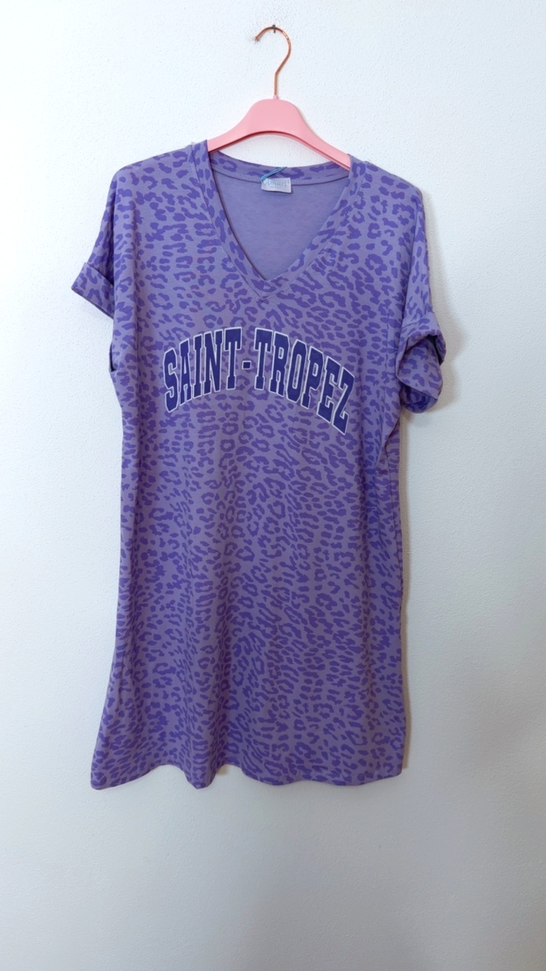 Leo-T-Shirt-Kleid Safiya Saint Tropez Made in Italy 34-42/44