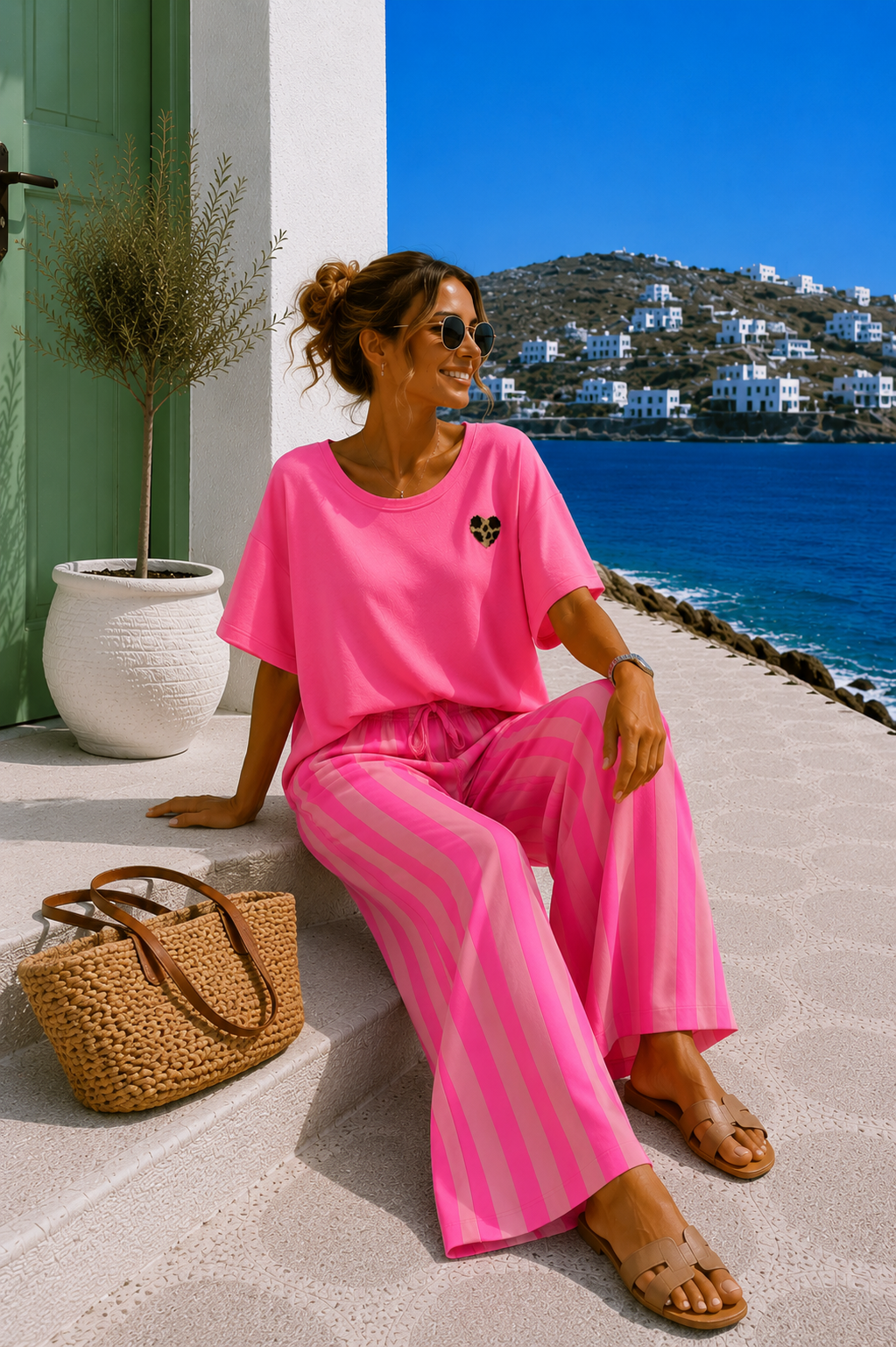💙✨🧵 T-Shirt-Sweater Leo Herz Aveliora Made in Italy 34-42/44