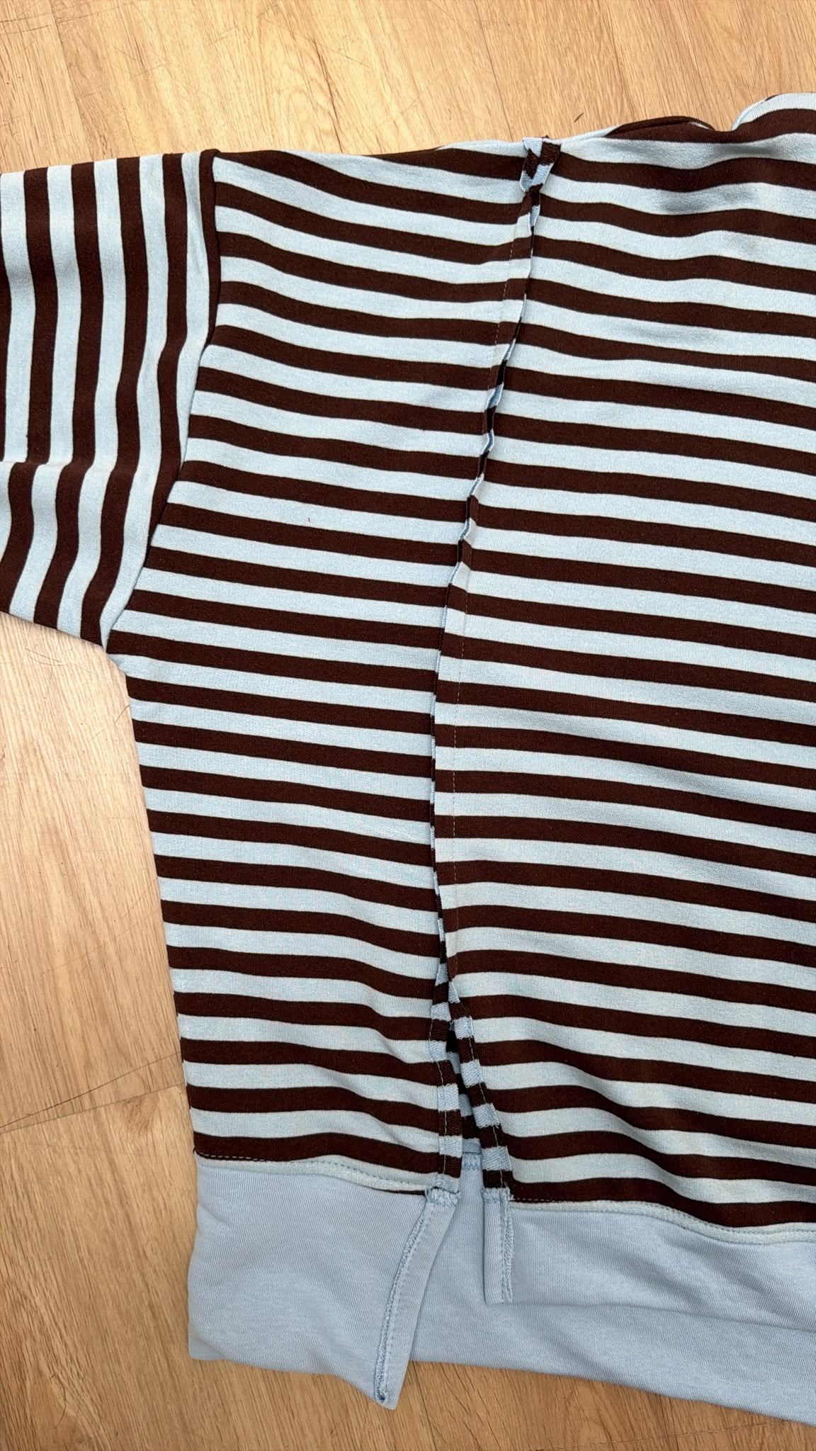 Sweater Charly mit Raw-Cut Details Stripes Made in Italy 34-44/46