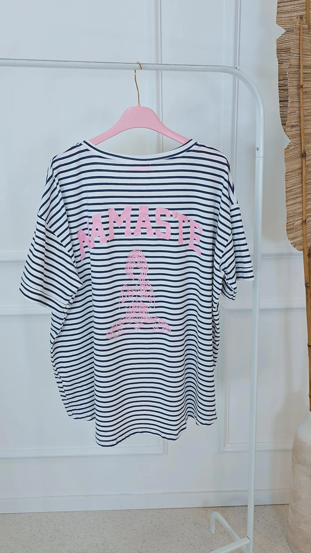 BASIC SHIRT URSULA STREIFEN NAMASTE Vokuhila Made in Italy 36 -44