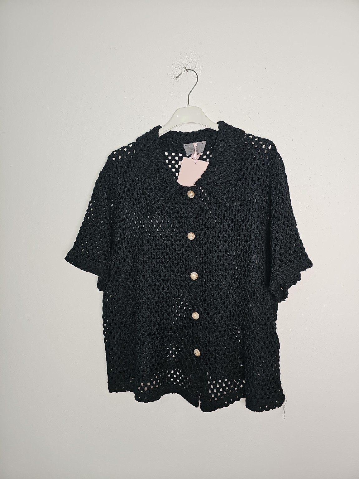 Bluse Zaria Häkelbluse Uni Made in Italy 34-40/42 Sommerschnapper – vom Umtausch ausgeschlossen