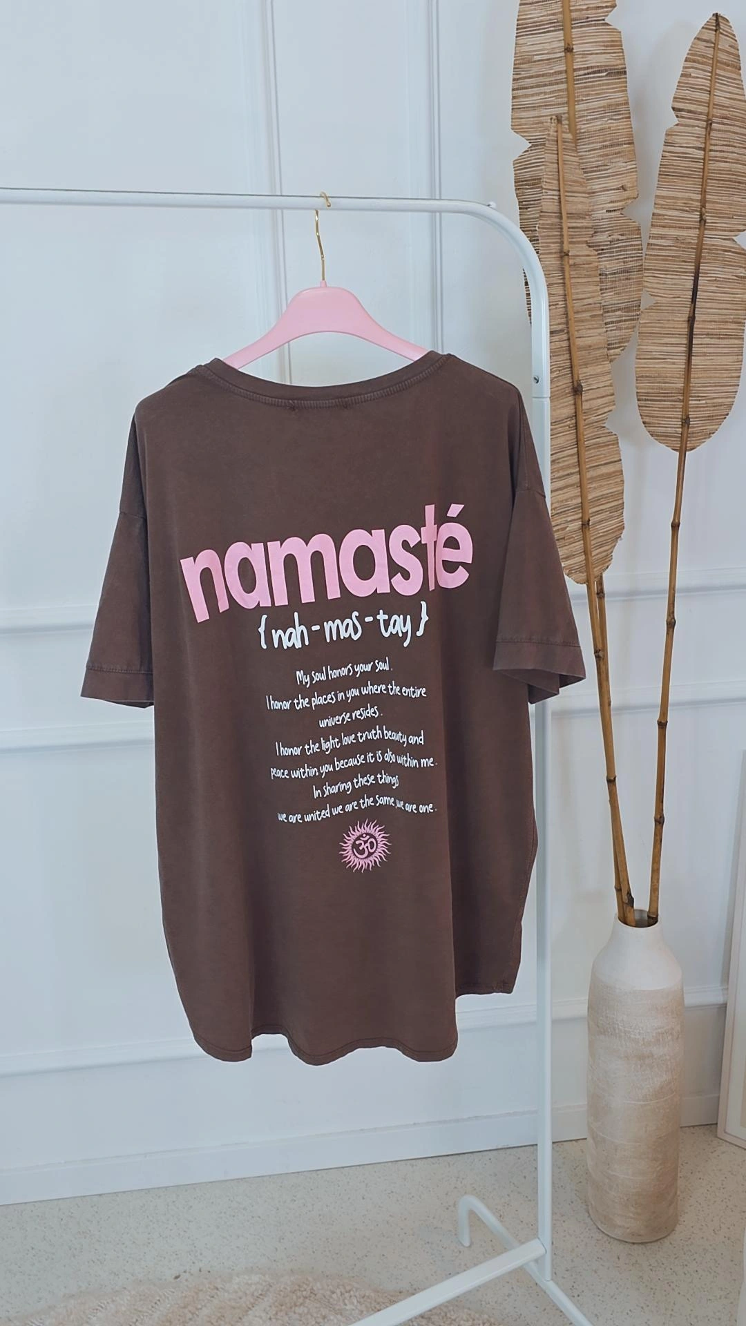 BASIC SHIRT JOGAN Namaste Rules Vokuhila Made in Italy 36 -42