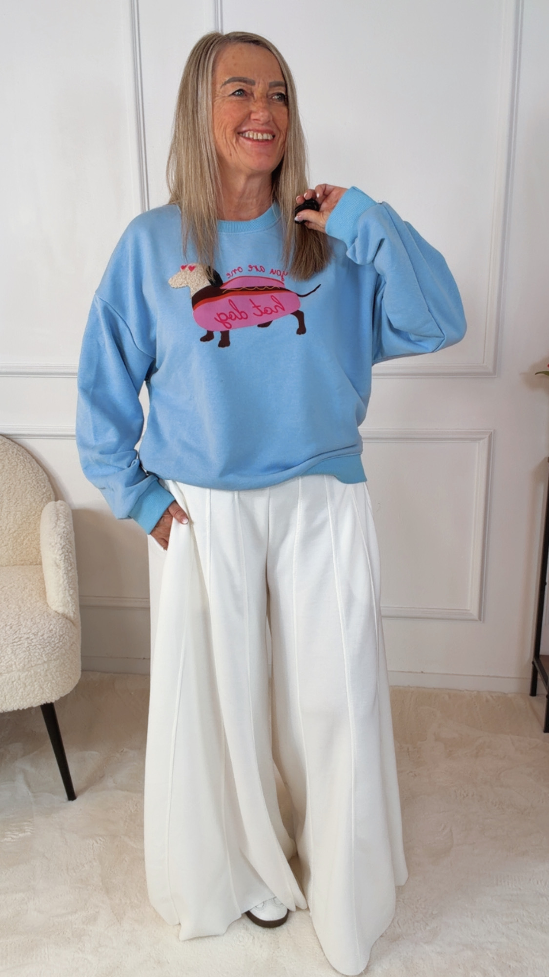 🐾 Sweatshirt „Dackel – HOT DOG Sweater 34-40/42