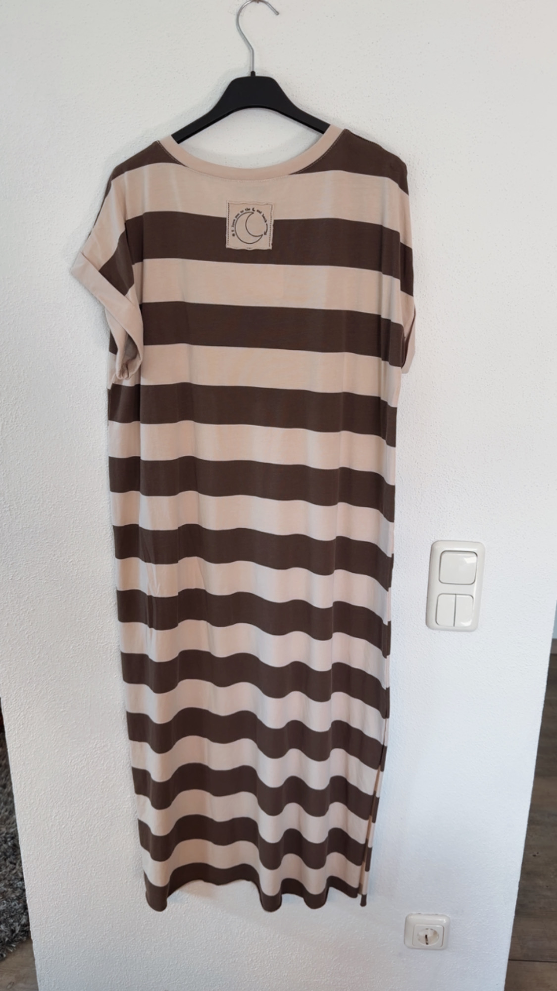 🌸 Shirtkleid „Candy Breeze Stripes – Blockstreifen Made in Italy 34-42
