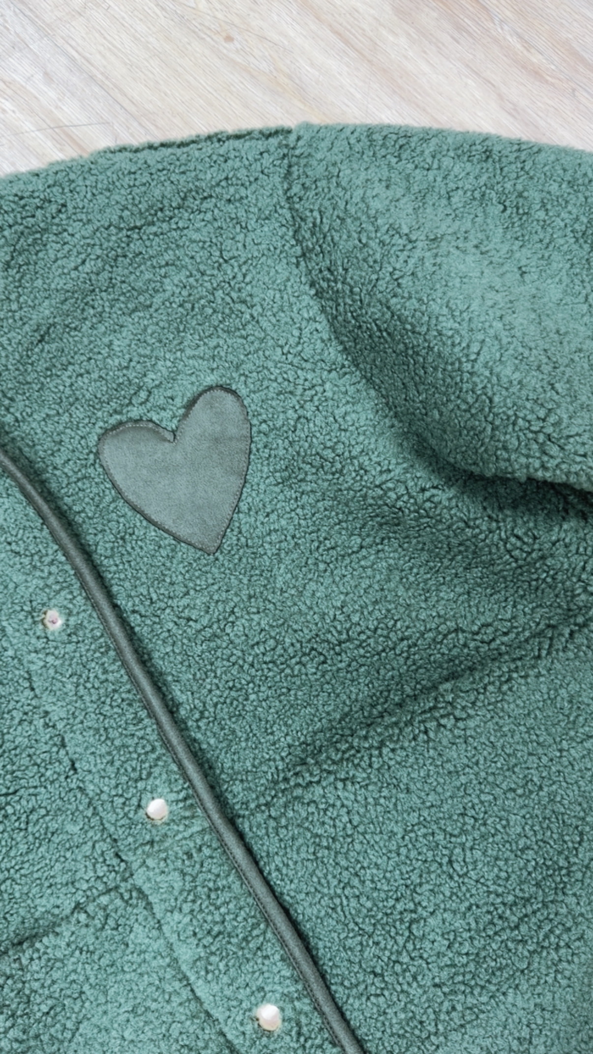Teddyjacke mit Herz – TJ0122 | Made in Italy | passt bis gute Gr. 42