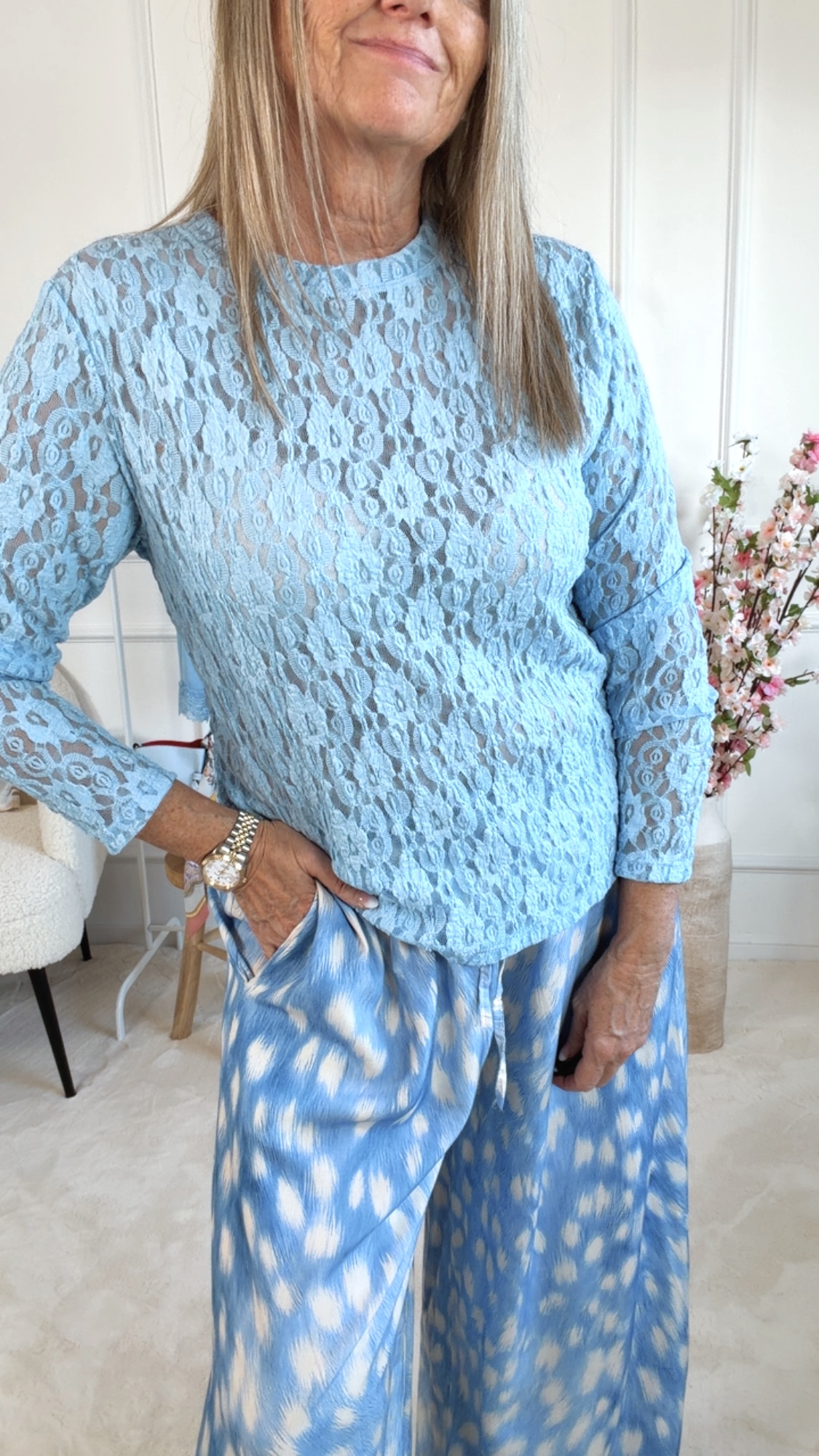 SPITZENSHIRT ELVA Made in Italy 34 - 42