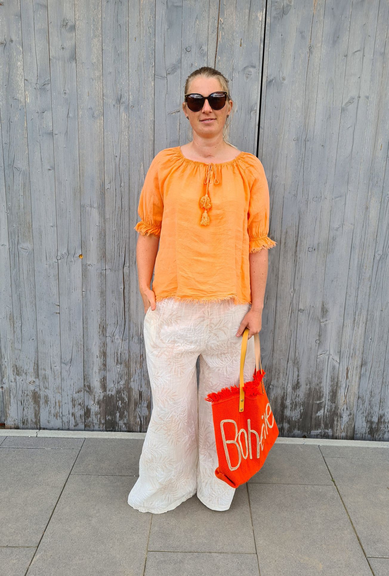CULOTTE BURRO CREME BEIGE 34-40 Made in Italy weite Hose PANT Sommerhose CULOTTE BURRO CREME BEIGE 34-40 Made in Italy weite Hose PANT Sommerhose