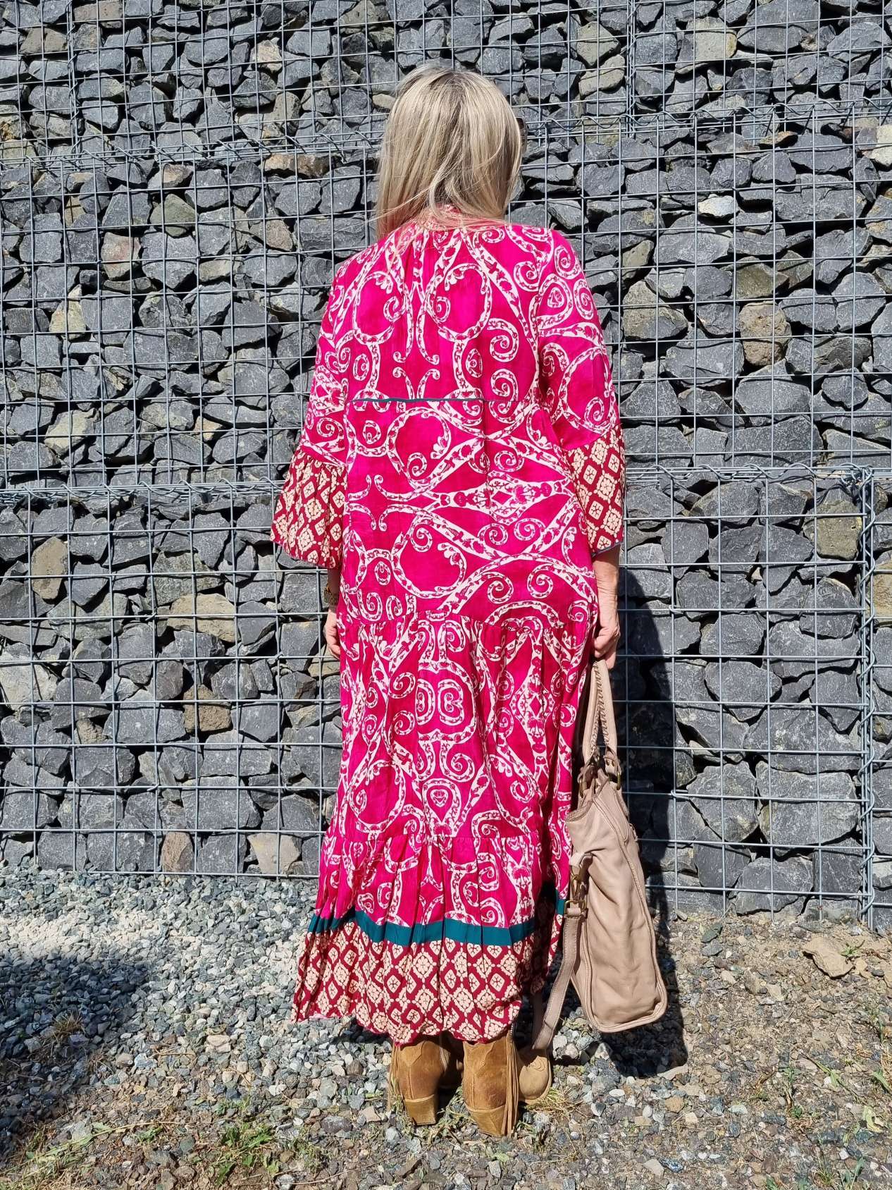 MAXI TUNIKA DRESS STROMBOLI BURGUNDER 34-40/42 Made in Italy langes Kleid Hängerchen Tunikakleid MAXI TUNIKA DRESS STROMBOLI BURGUNDER 34-40/42 Made in Italy langes Kleid Hängerchen Tunikakleid