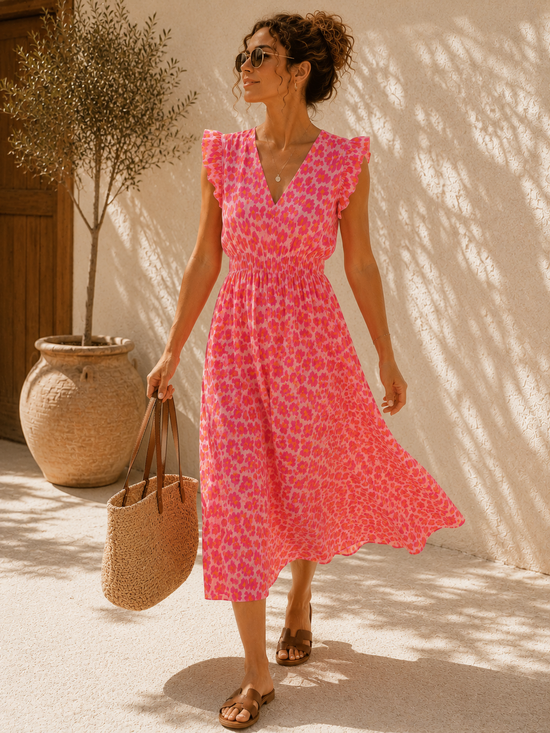 Kleid Arusha – Musselinkleid mit Boho-Charme  – Made in Italy |  tragbar bis Größe 42/44