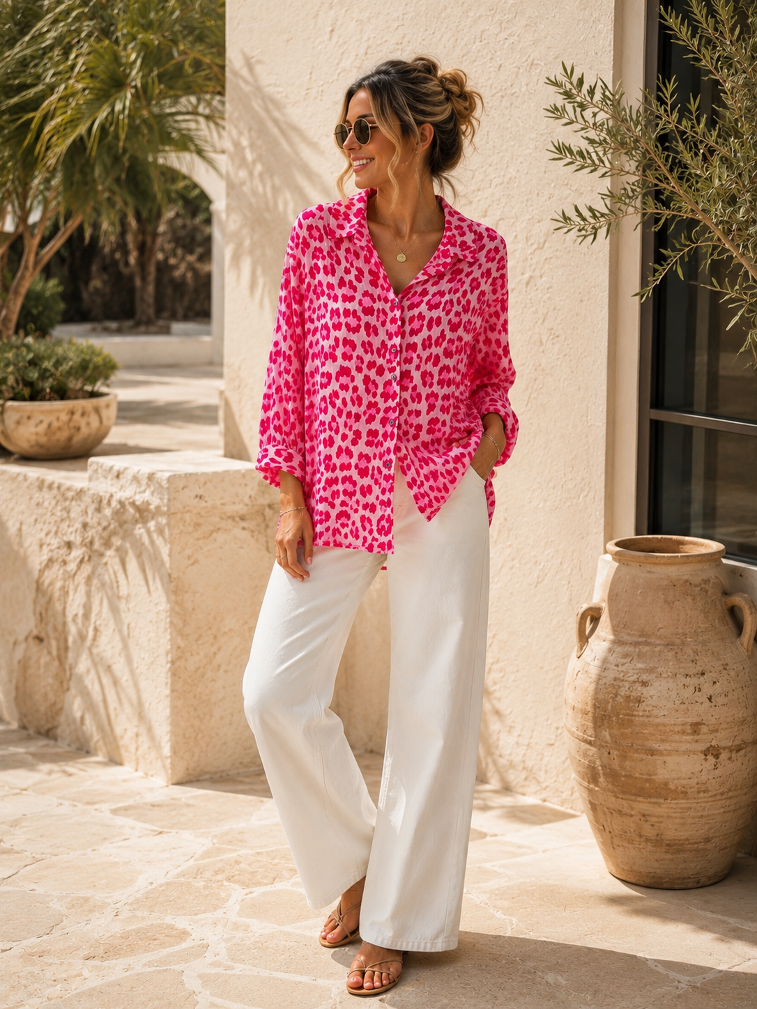Bluse Musselin Leo Kiano Made in Italy 34-42/44