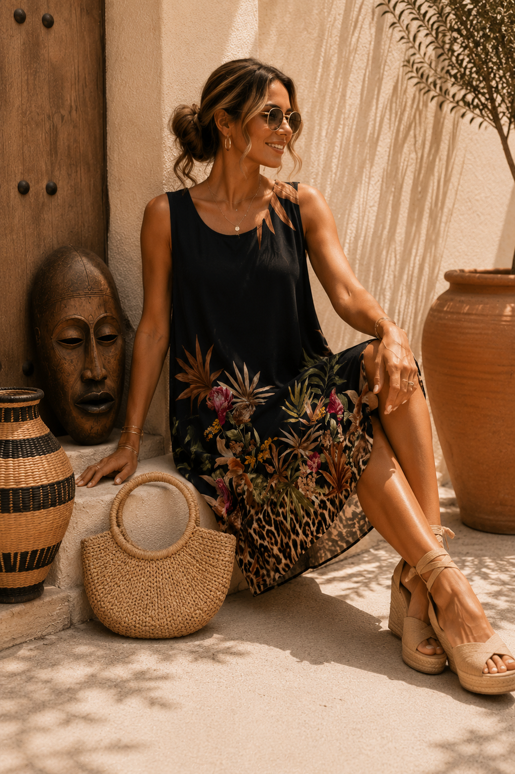 🐆 Kleid Samburu Safari – Made in Italy – Afrikanische Vibes treffen italienischen Chic 🌴Made in Italy 34-42
