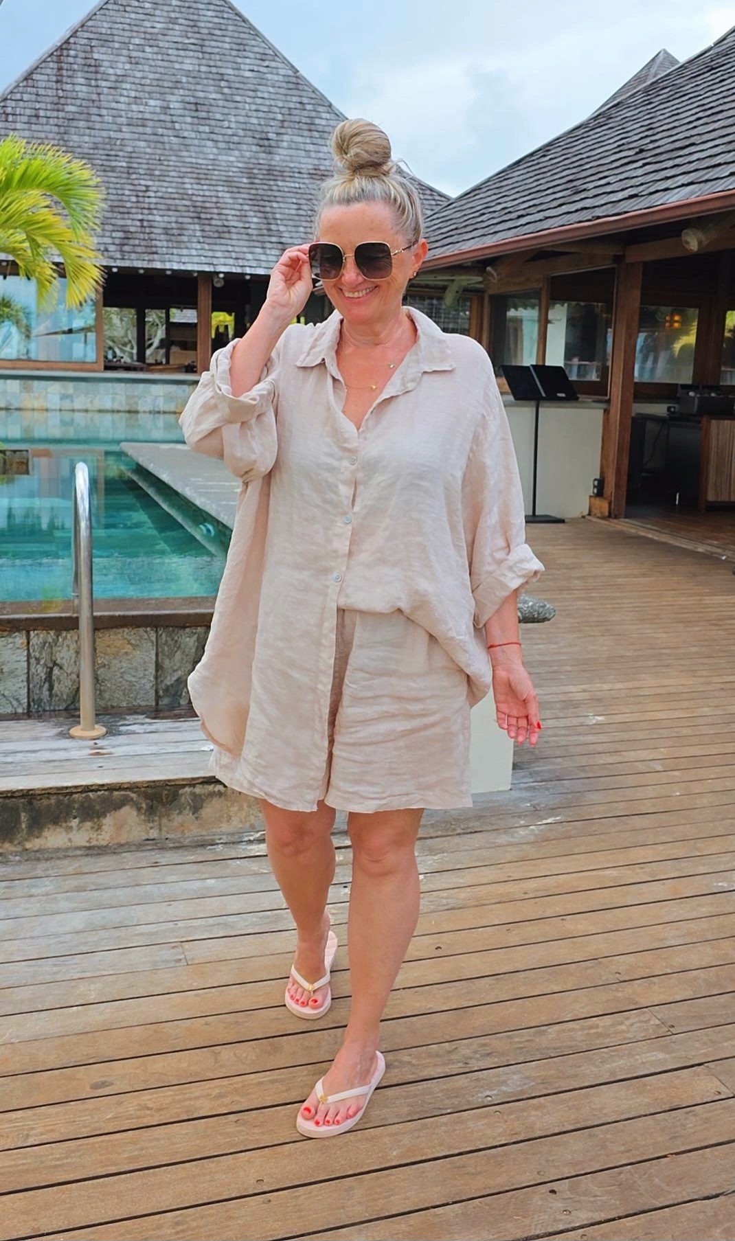 LINEN SHORTS BONITA KURZ Made in Italy 34-42 Leinenshort