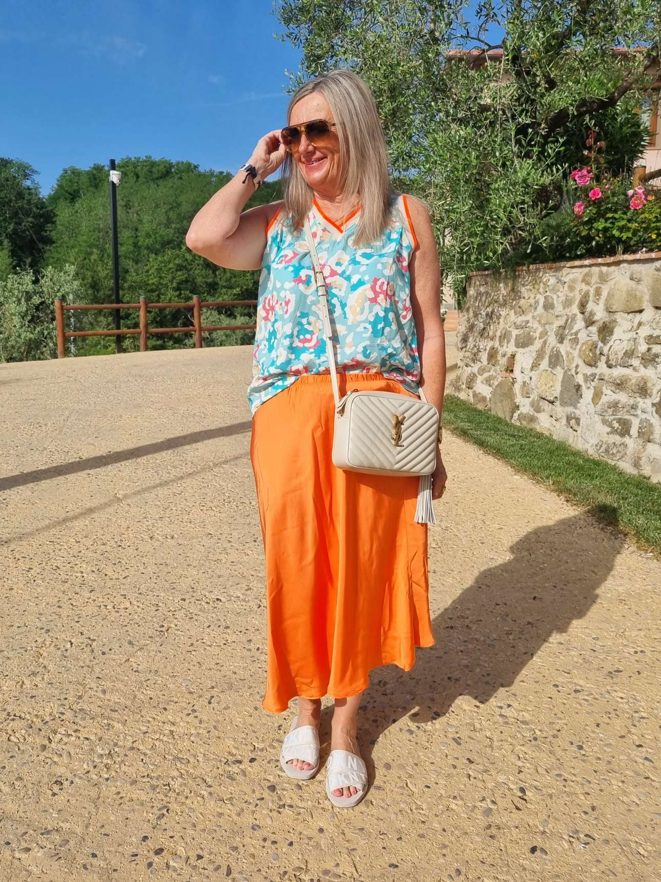 EDLER SATIN SKIRT SABRINA ORANGE Silk Seiden Mix Rock Made in Italy 34-40/42 EDLER SATIN SKIRT SABRINA ORANGE Silk Seiden Mix Rock Made in Italy 34-40/42