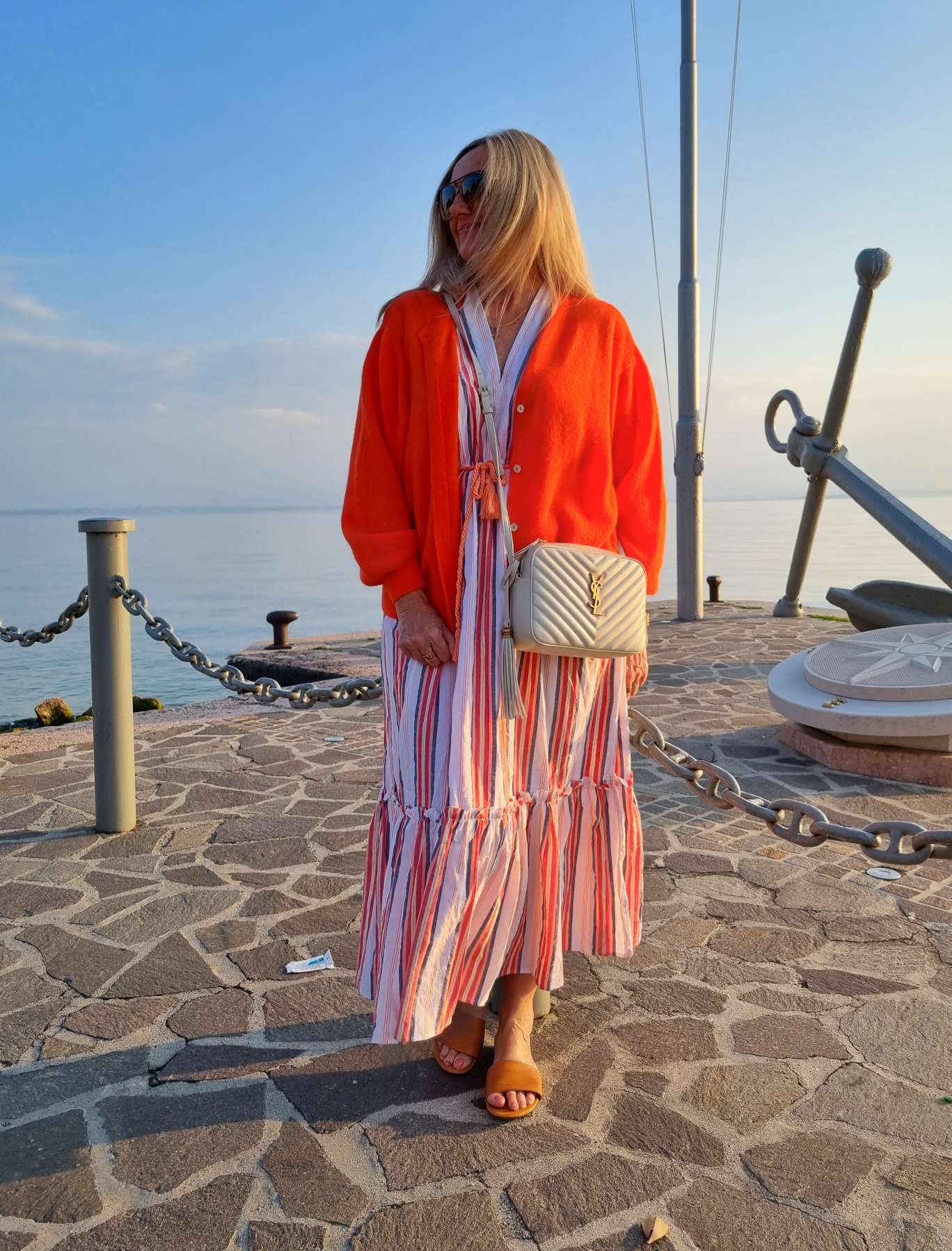 MAXI DRESS RIVA 34-42 Made in Italy Maxi Kleid Sommer Strandkleid MAXI DRESS RIVA 34-42 Made in Italy Maxi Kleid Sommer Strandkleid
